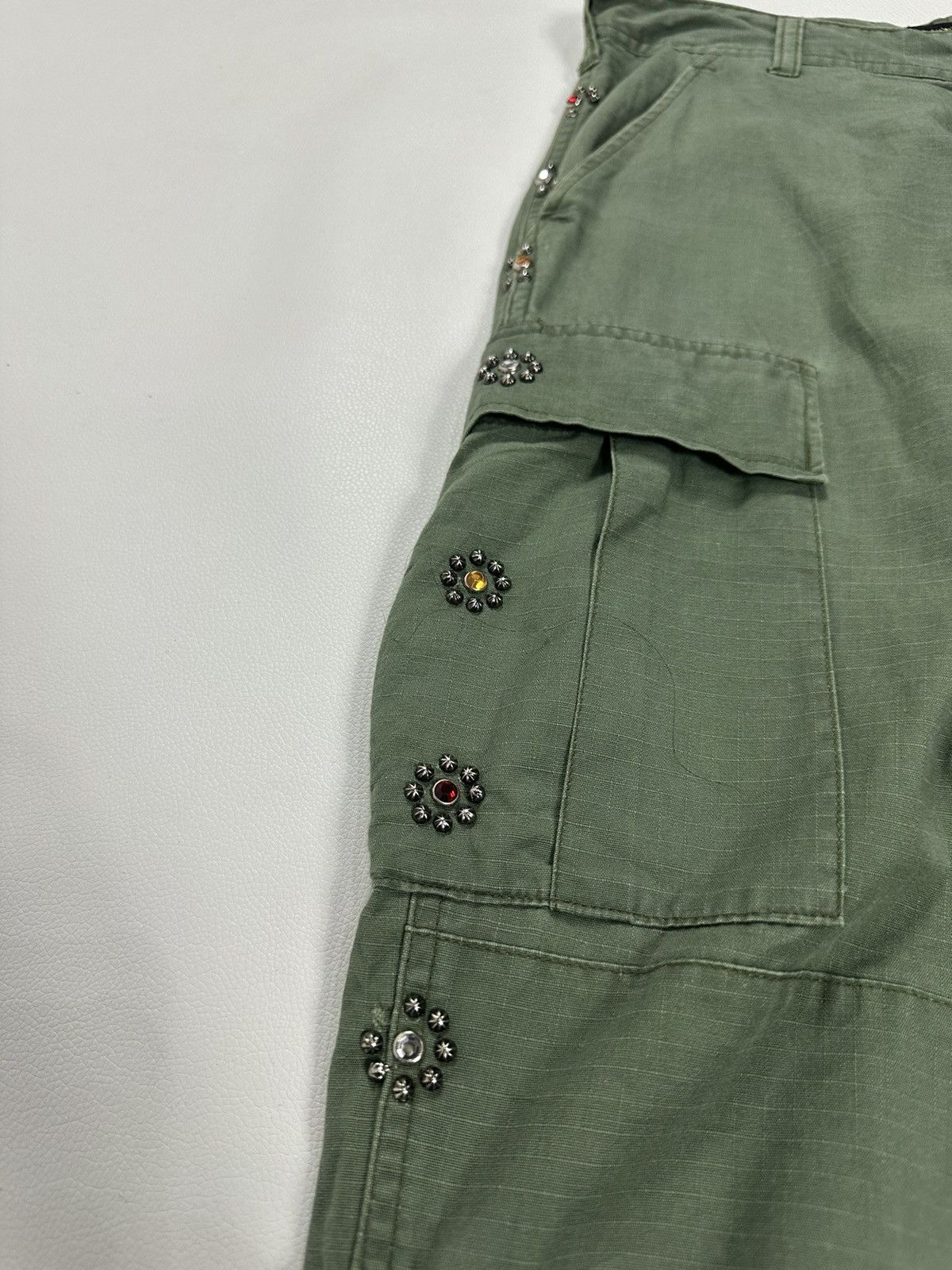 Japanese Brand Mustang Ranch Olive Cargo Pants Size US 30 / EU 46 - 5 Thumbnail