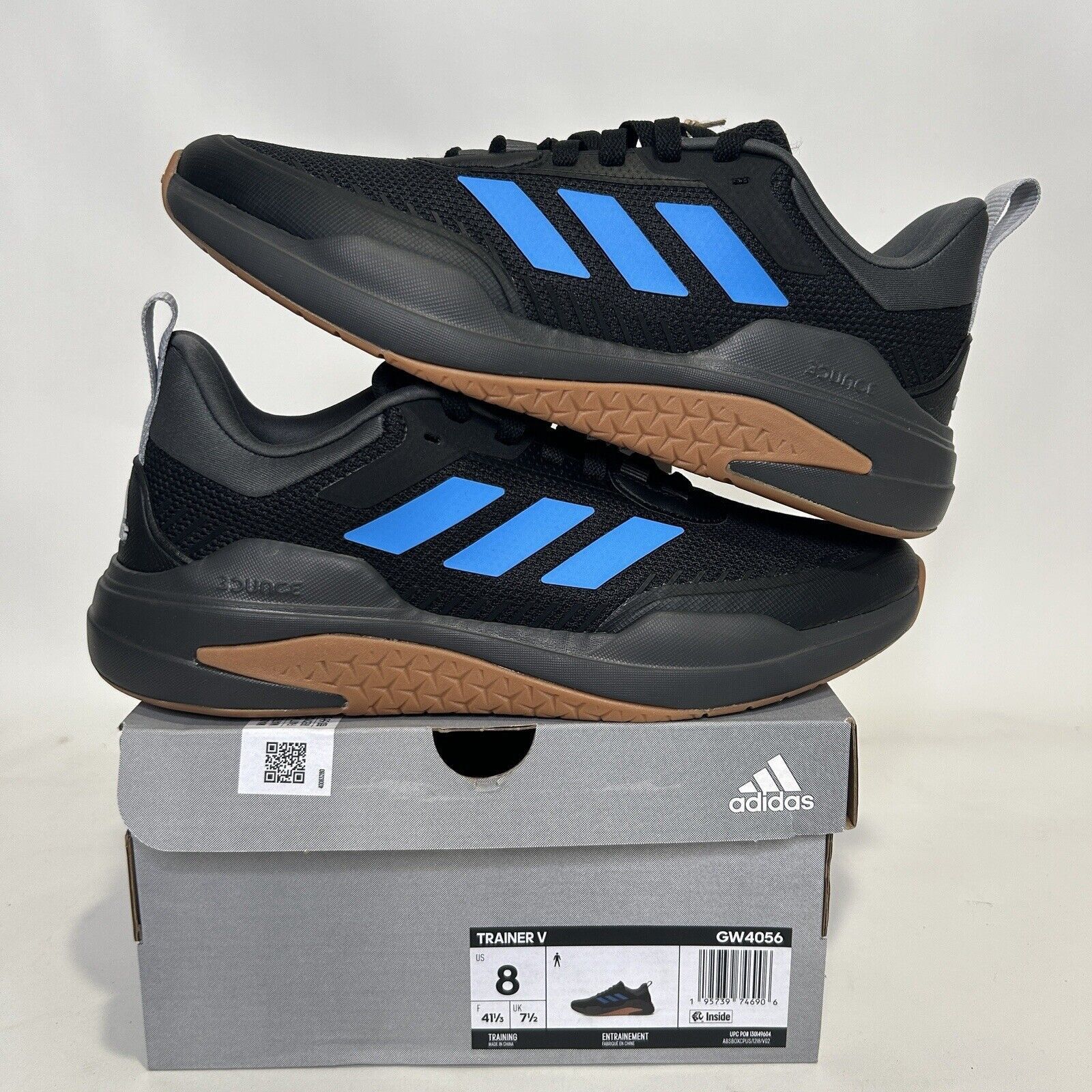 Adidas Adidas Trainer V “Blue Black” 2024 Size US 8 / EU 41 - 1 Thumbnail