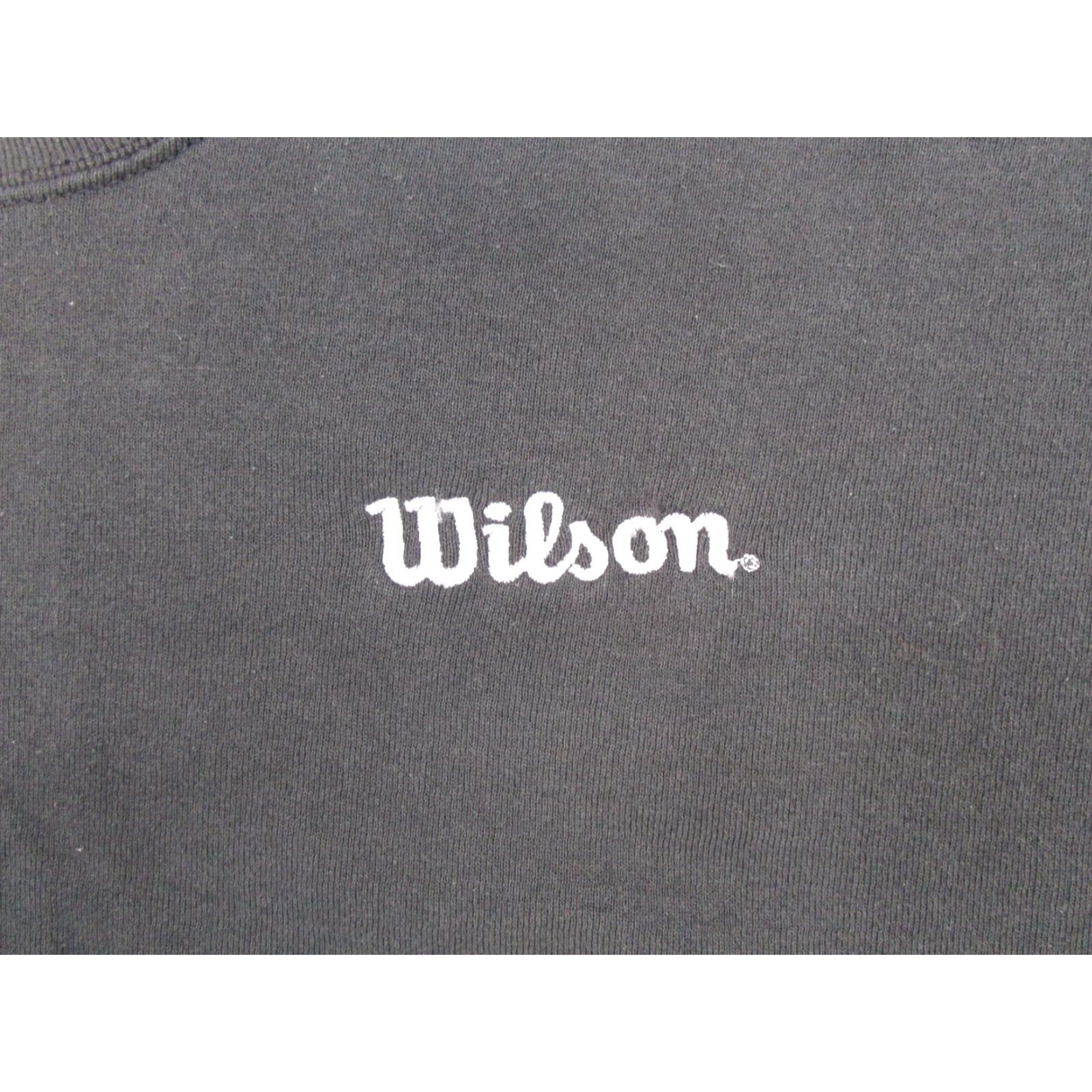 Wilson VINTAGE Wilson Sweatshirt Logo Embroidered Script 90s Y2K Black XL Mens Crew Neck Pullover Size US XL / EU 56 / 4 - 2 Thumbnail