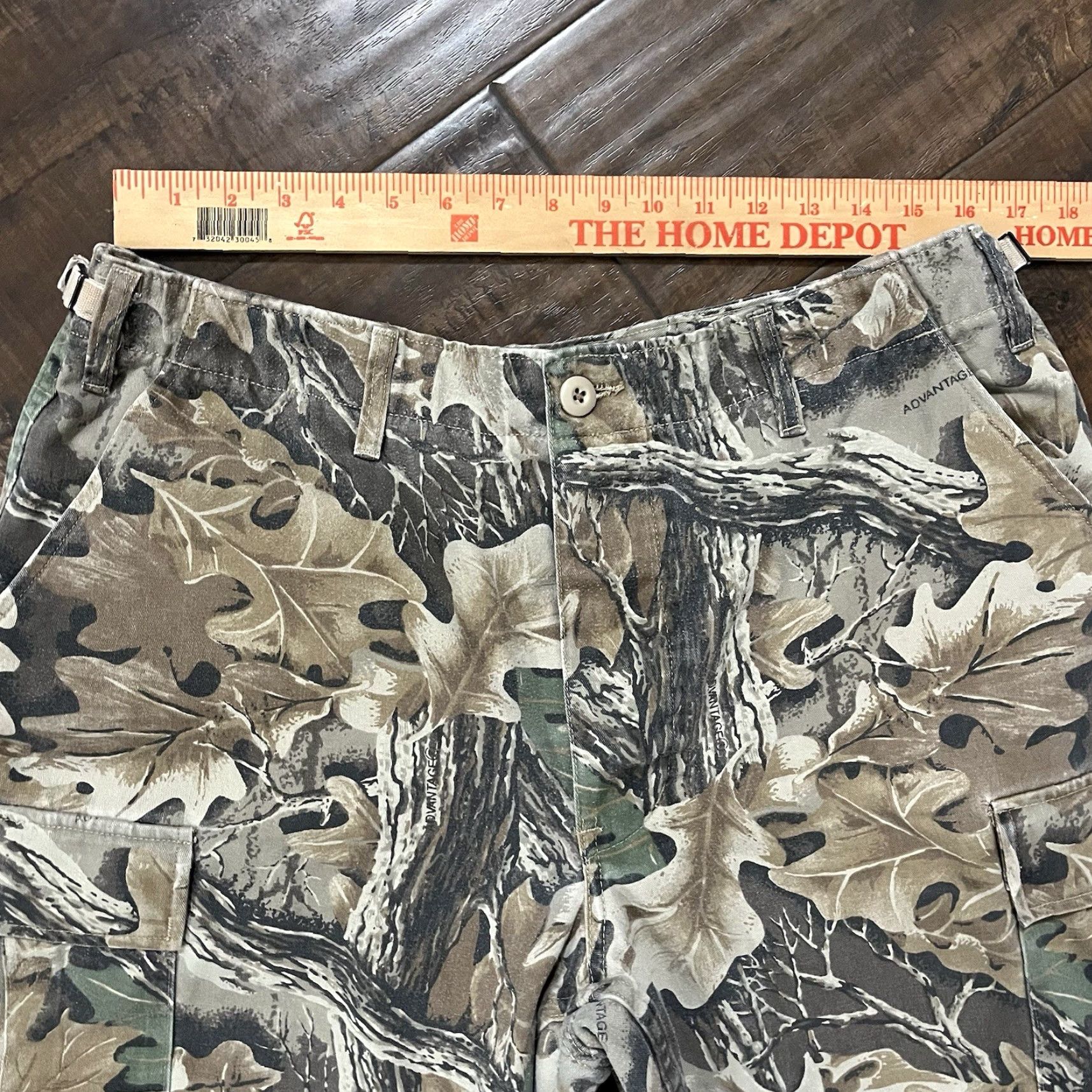 Vintage VINTAGE Tru-Spec Cargo Pants 34x29 Advantage Timber Camo Hunting 90s Mens L Size US 33 - 3 Thumbnail