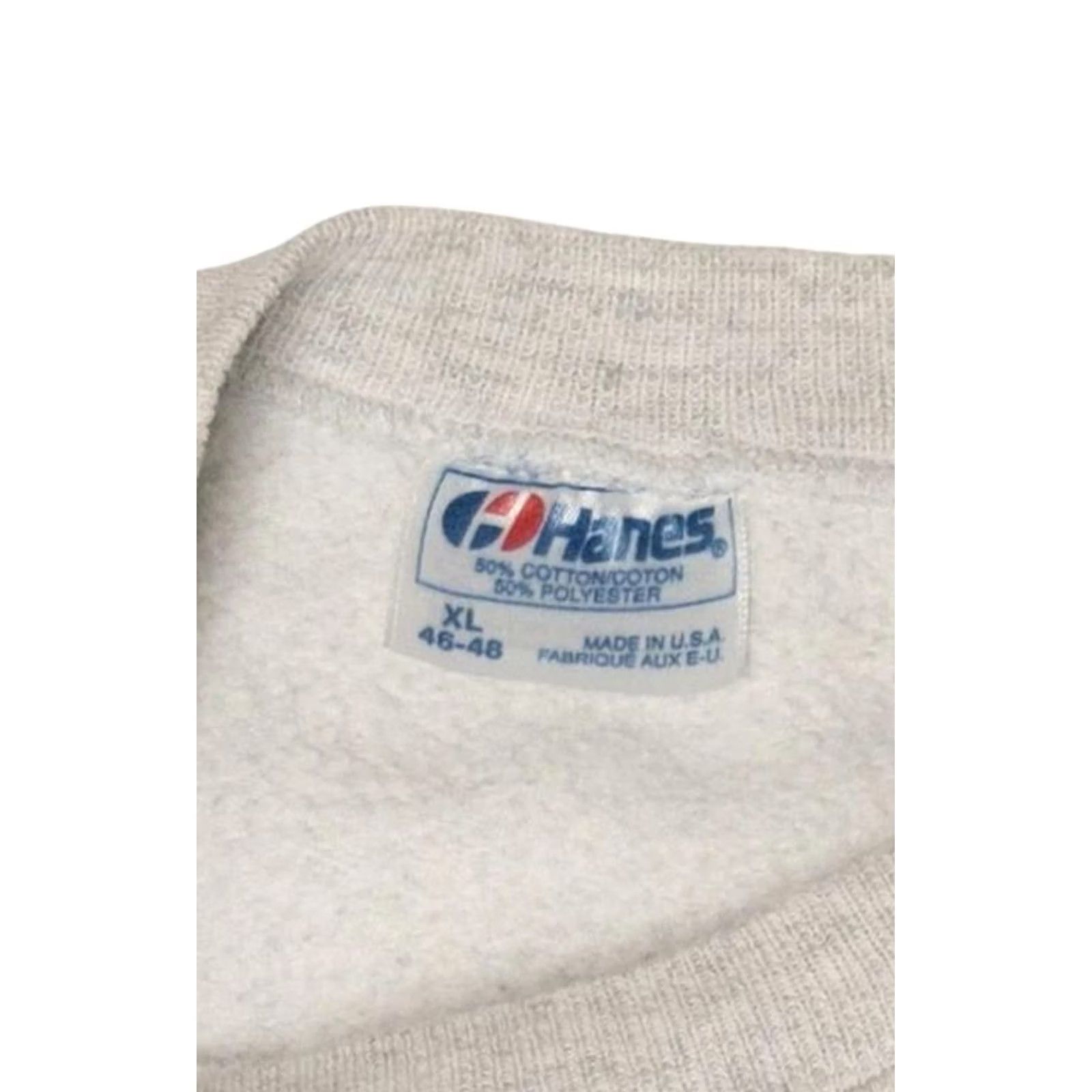 Hanes VINTAGE De Bonte Koe 1660 Ostrander Raglan Sweatshirt Hanes XL Grey 1980s Mens Size US XL / EU 56 / 4 - 3 Thumbnail