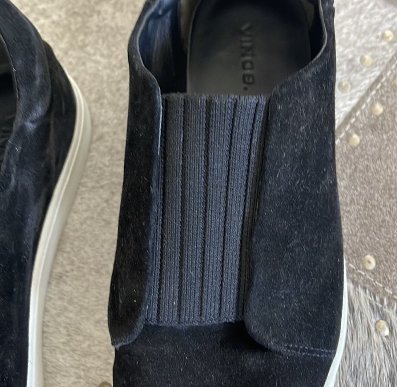 Vince Vince Suede Slip-On Sneakers slides in Black Size US 9.5 / IT 39.5 - 3 Thumbnail