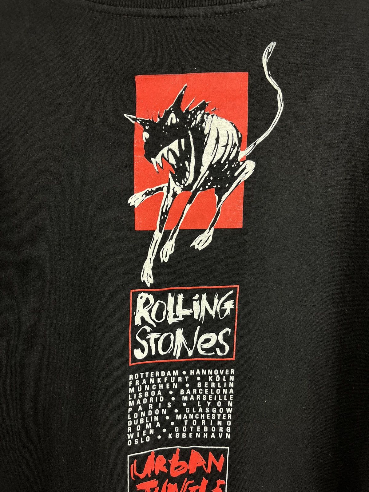 Band Tees × Vintage Vintage The Rolling Stones 90s urban jungle Europe tee 1989 Size US L / EU 52-54 / 3 - 18 Thumbnail