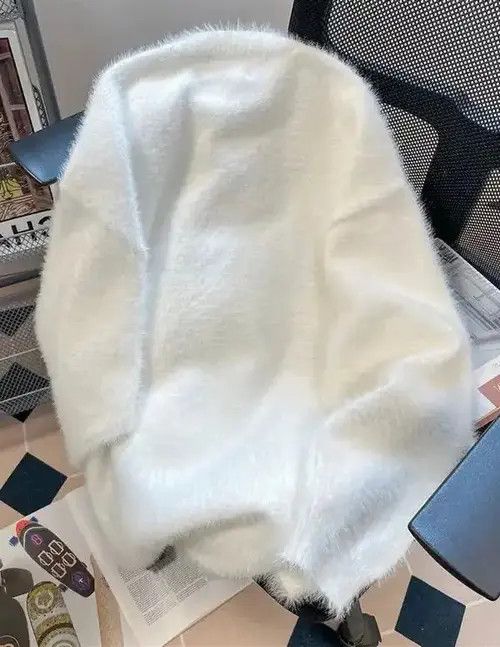 Aran Isles Knitwear × Japanese Brand Harajuku Punk Mohair Skull Oversized Sweater Size US L / EU 52-54 / 3 - 4 Thumbnail