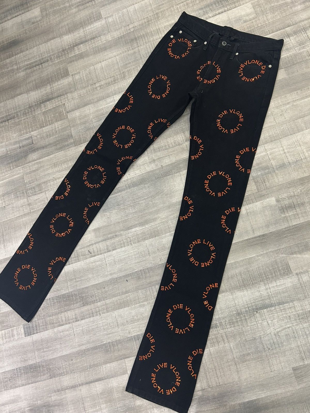 Vlone Vlone Rhinestone Denim Jeans Size US 30 / EU 46 - 3 Thumbnail