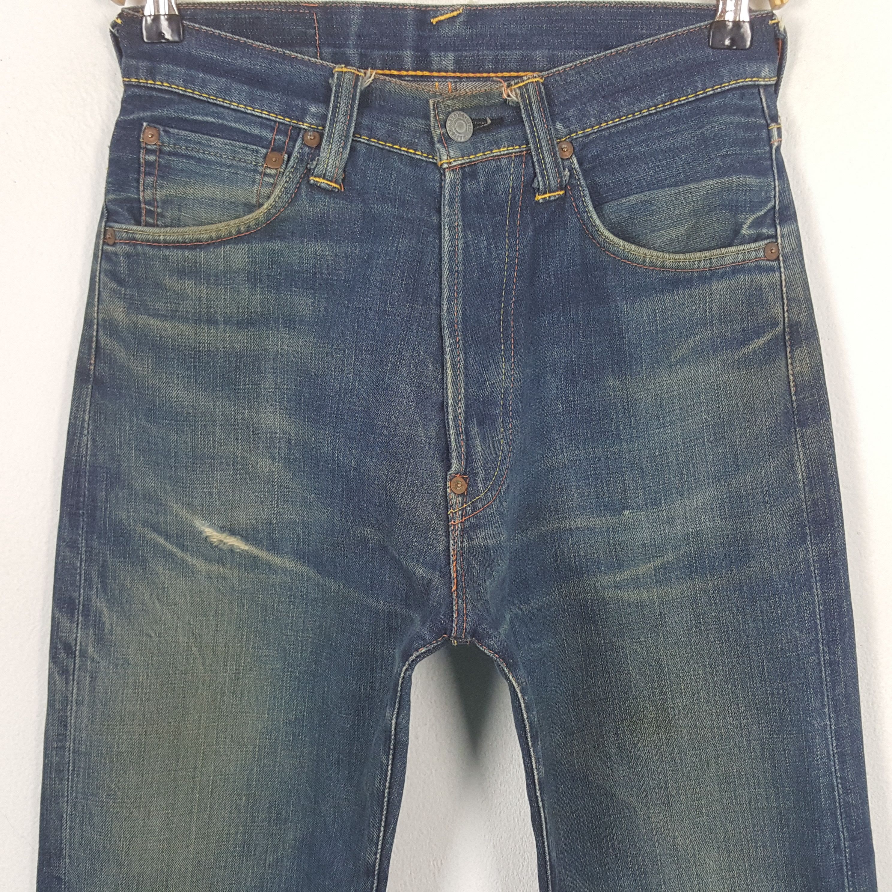 Evisu × Vintage Vintage Evisu Japanese Brand Daicock Custom Denim Jeans Size US 28 / EU 44 - 5 Thumbnail