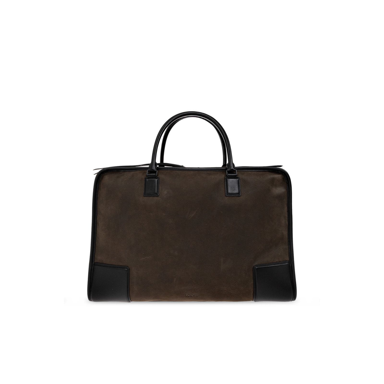 Loewe LOEWE $5400 Amazona 180 Khaki Nubuck Duffle Bag New & Authen Size ONE SIZE - 2 Thumbnail