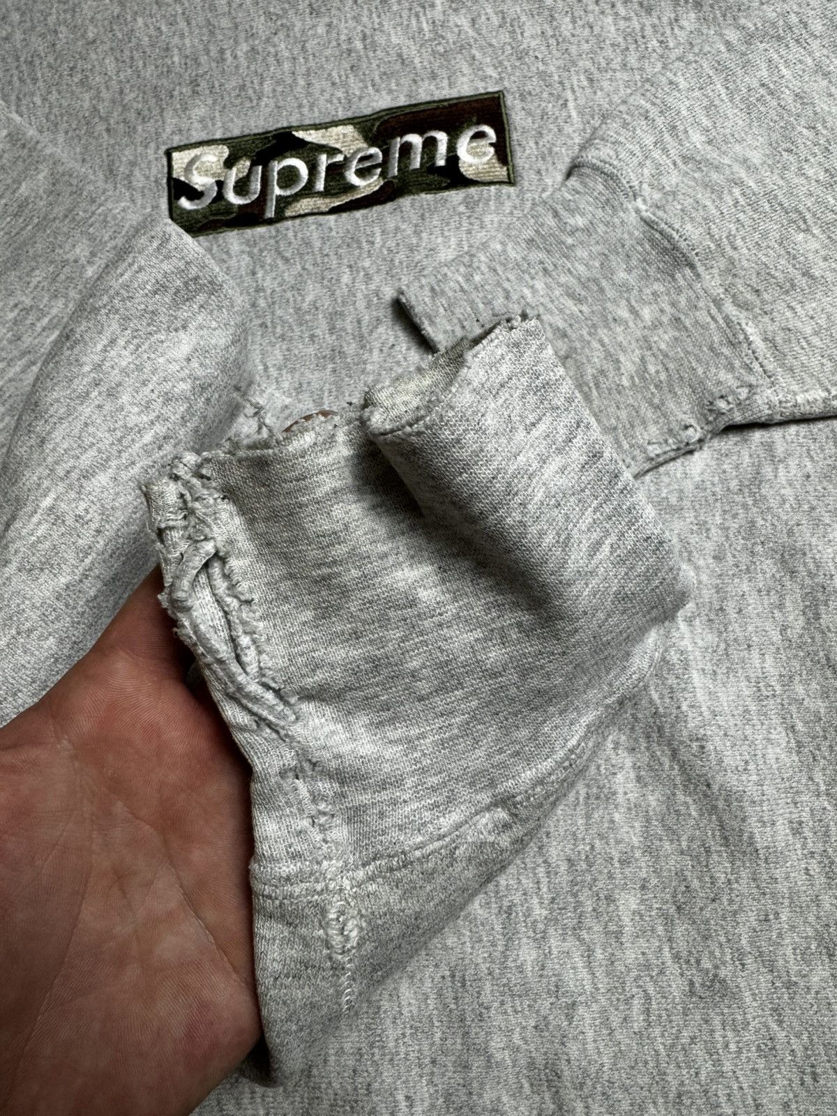 Supreme Supreme 1995 1st Anniversary Camo Box Logo Crewneck Size US XL / EU 56 / 4 - 8 Thumbnail