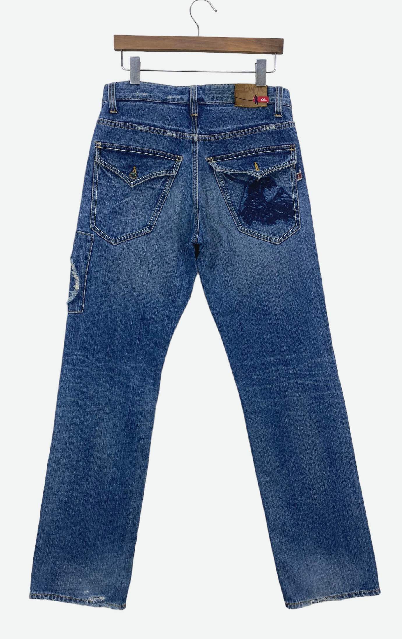 Quiksilver Quiksilver Patchwork Baggy Denim Jeans Size US 31 - 2 Thumbnail