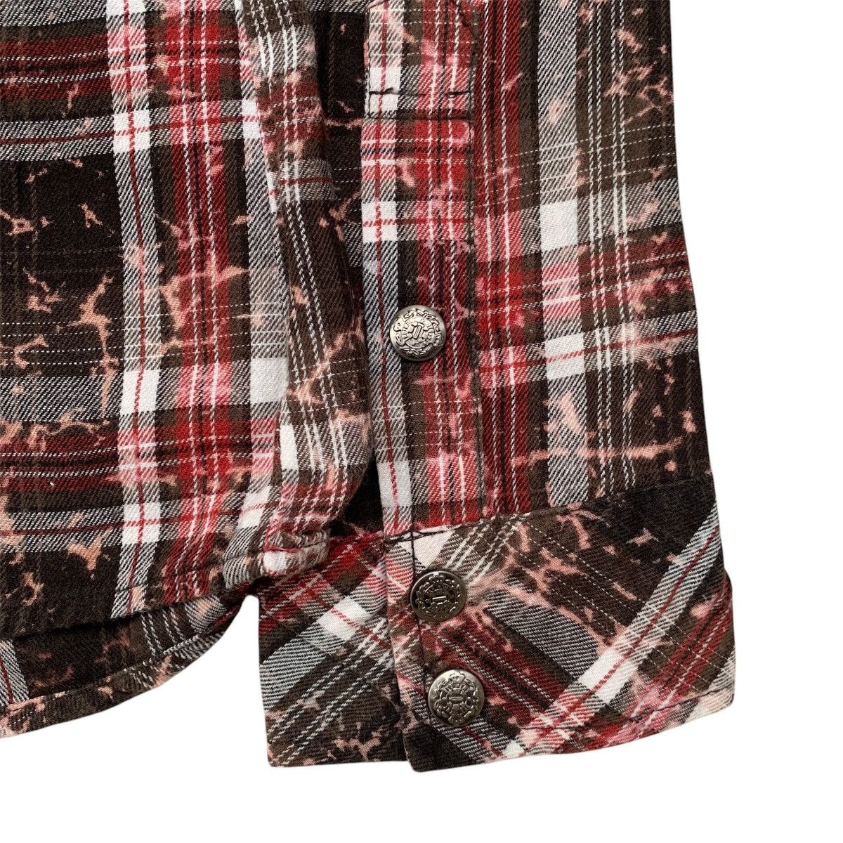 If Six Was Nine In The Attic Embroidered Flanel Shirt ifsix gothic Style Size US L / EU 52-54 / 3 - 10 Thumbnail