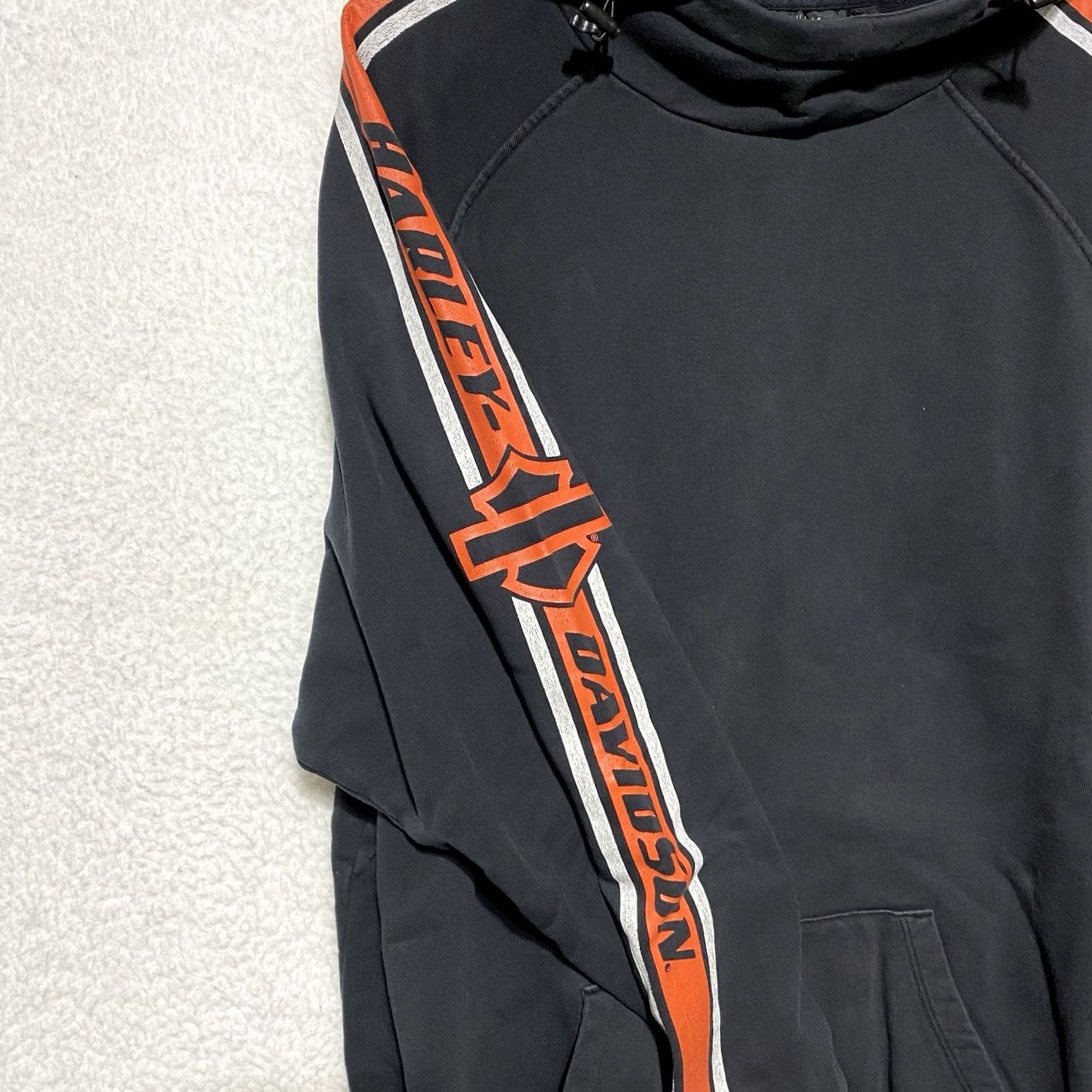 Harley Davidson VINTAGE Harley-Davidson Sweatshirt Logo Pullover Hooded XL Black Men Size US XL / EU 56 / 4 - 5 Thumbnail