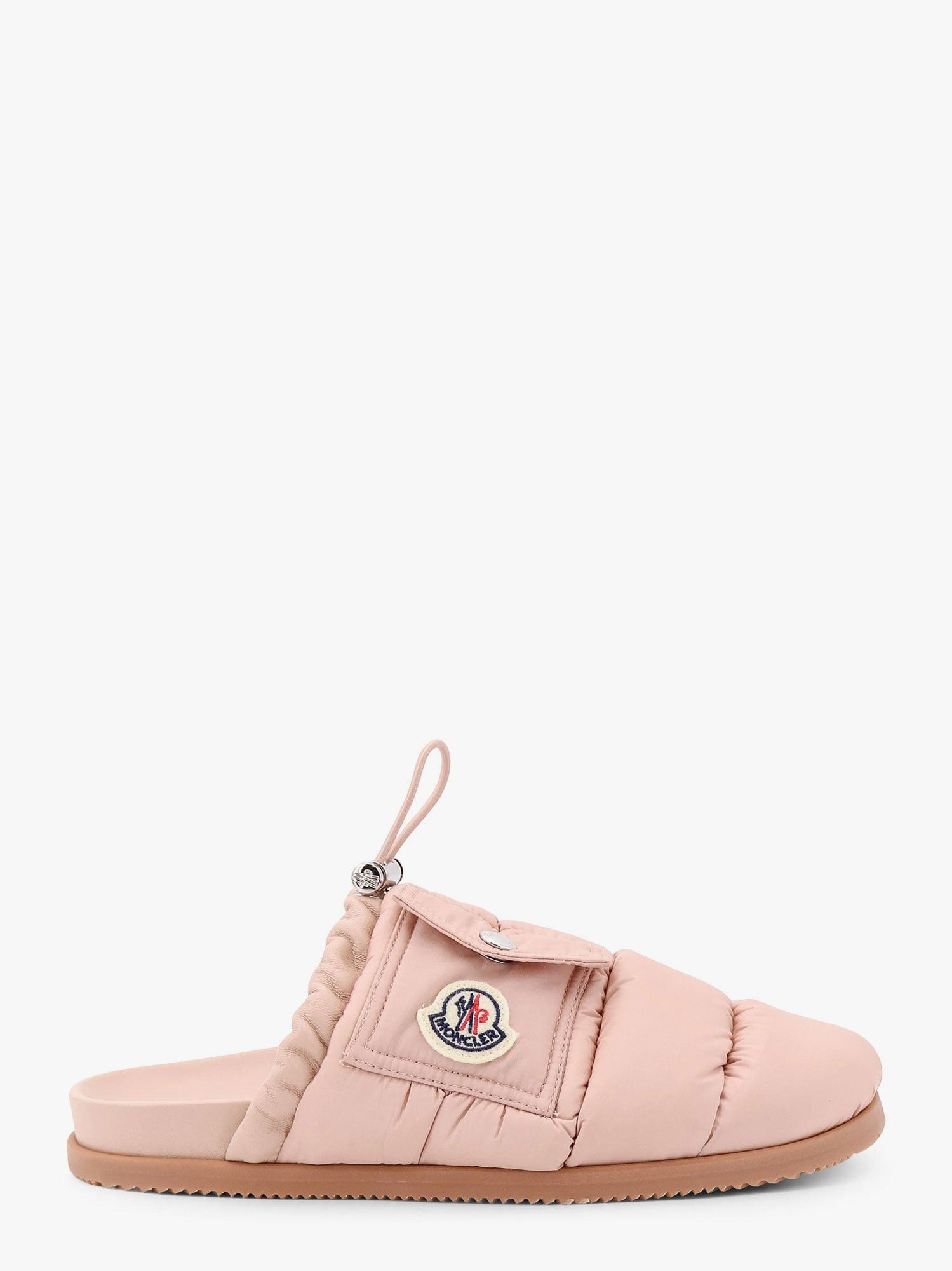 Moncler Mon Pocket Padded Leather And Nylon Mule Shoes It 36, Women's