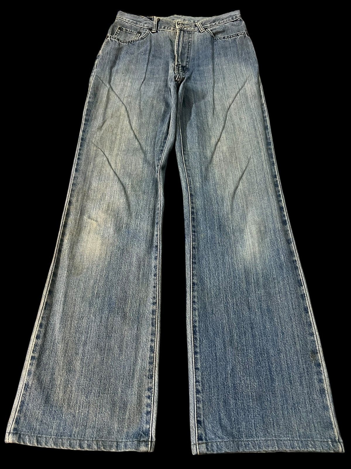 If Six Was Nine Flare Jean Vintage Edwin Something Mud Wash Jean Size US 28 / EU 44 - 1 Thumbnail