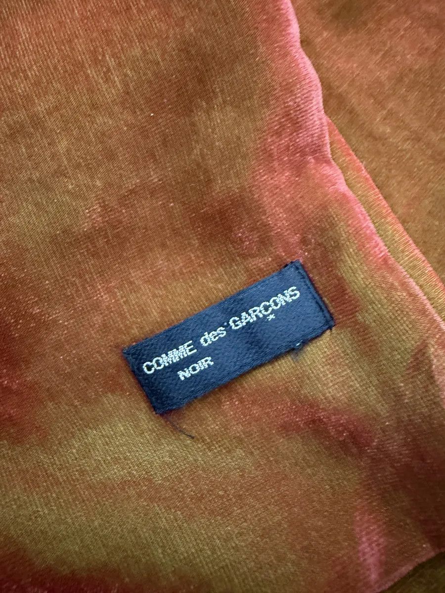 Comme des Garcons 1990s Comme des Garçons Dark Orange Velvet Scarf Size ONE SIZE - 3 Thumbnail