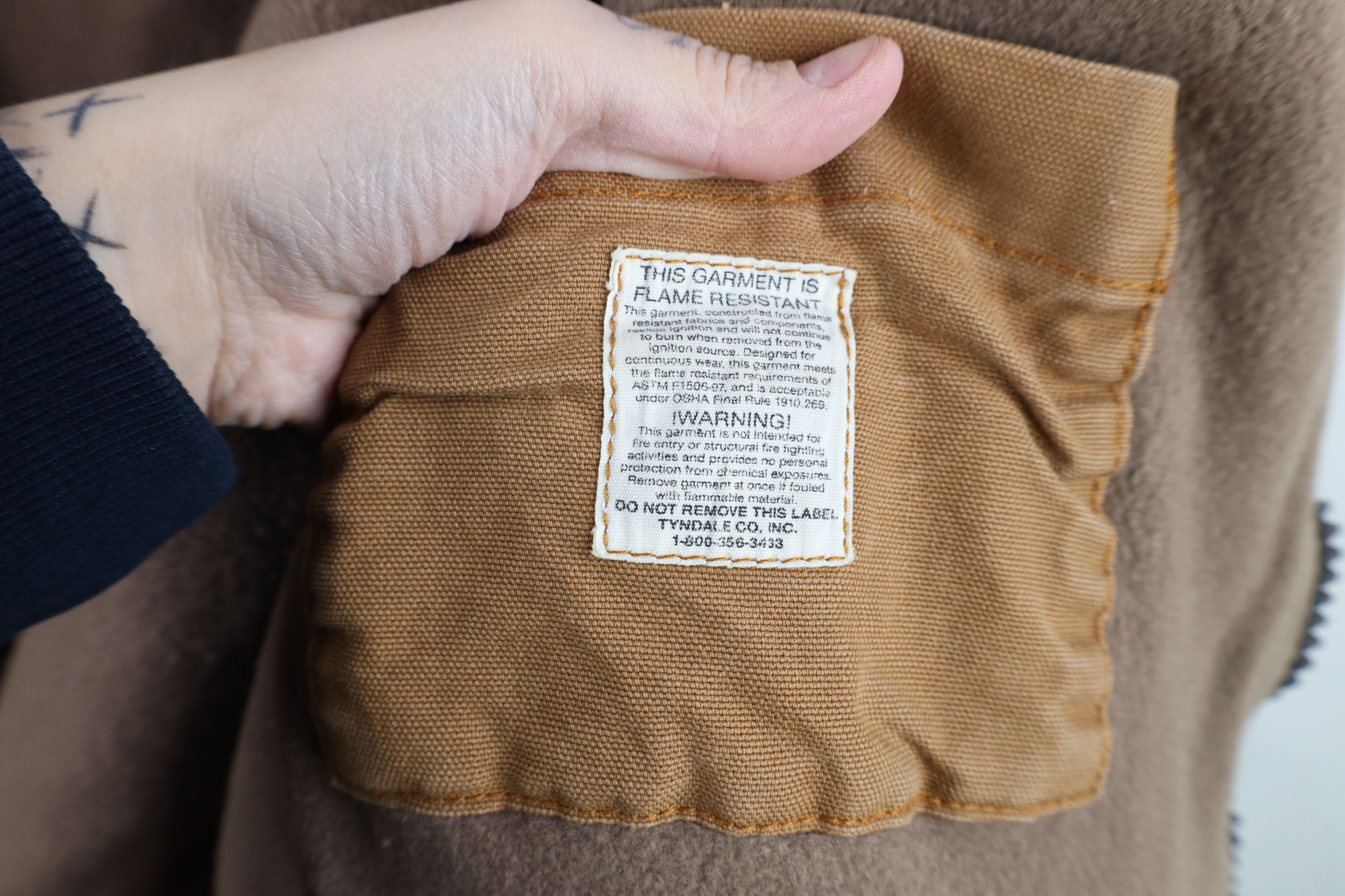 Vintage Vintage 90s Tyndale FR Wool Lined Hooded Canvas Jacket USA Size US XXL / EU 58 / 5 - 11 Thumbnail