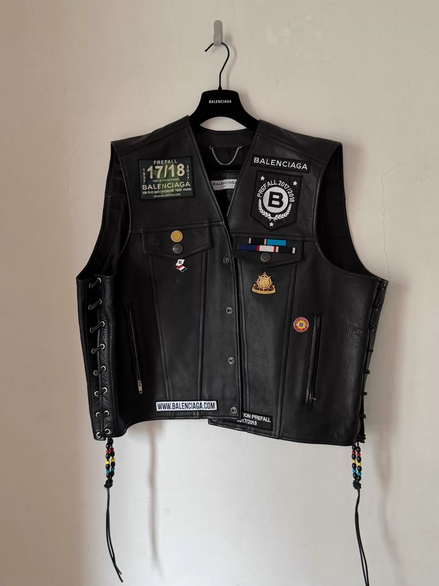 Balenciaga Balenciaga Rare Archive Leather Vest Size 34 Size US XXS / EU 40 - 1 Thumbnail