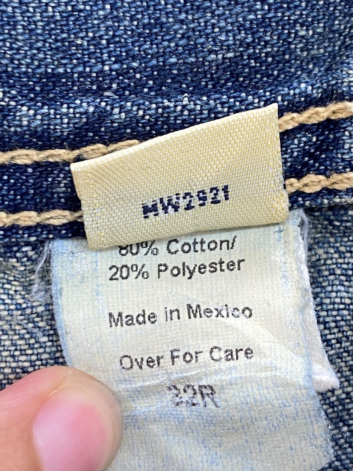 Abercrombie & Fitch Abercrombie And Fitch Faded Wash Carpenter Style Baggy Jeans Size US 34 / EU 50 - 16 Thumbnail