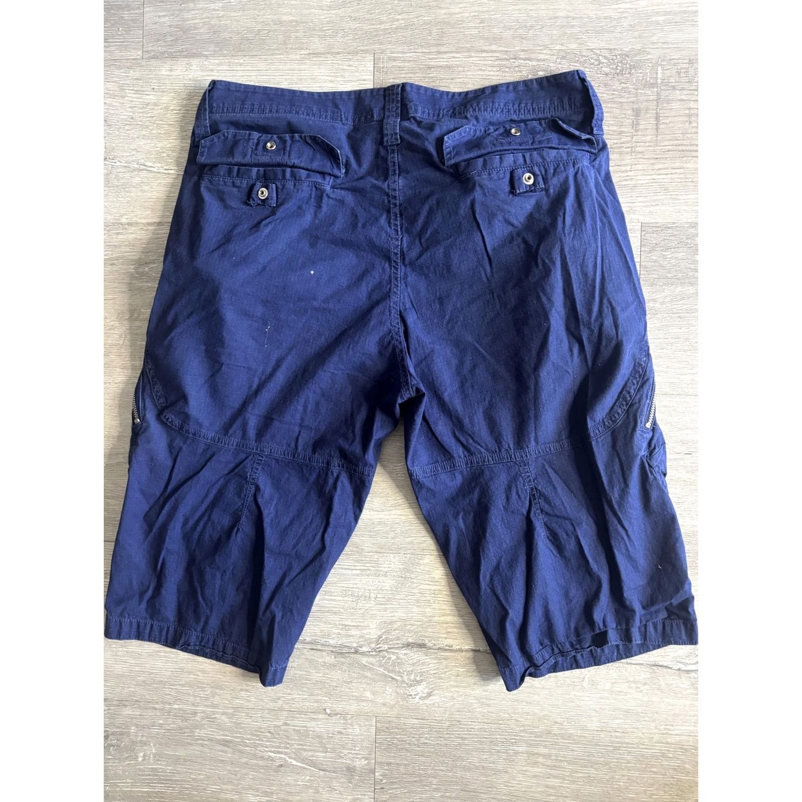 Armani Exchange VINTAGE? No — Armani Exchange Cargo Shorts Mens 31 Blue Zip Pockets Casual Utility Summer Shirt? Size US 31 - 4 Thumbnail