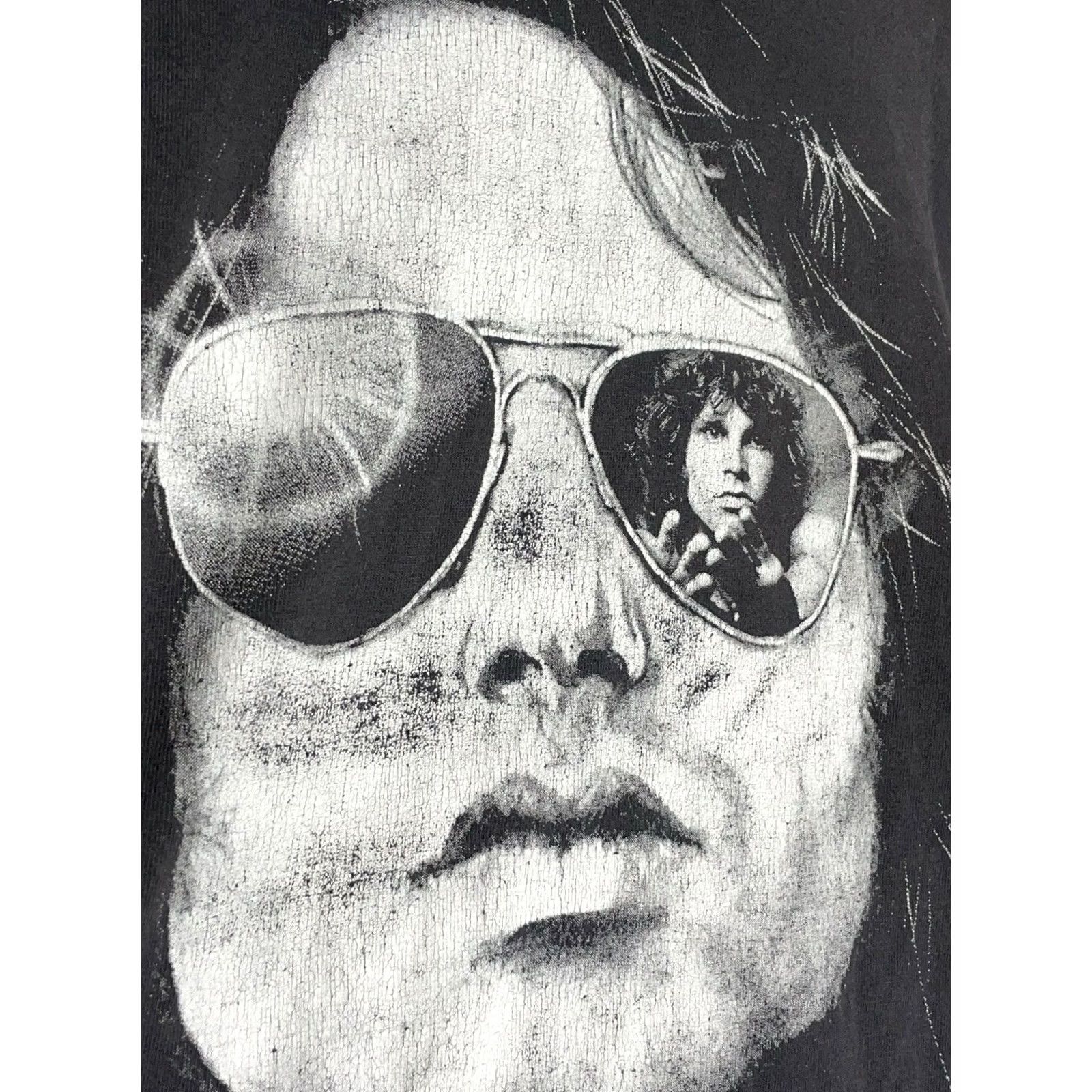 Fruit Of The Loom The Doors Jim Morrison Graphic Print T-Shirt Black Size L Fruit of the Loom Band Music Rock Size US L / EU 52-54 / 3 - 4 Thumbnail