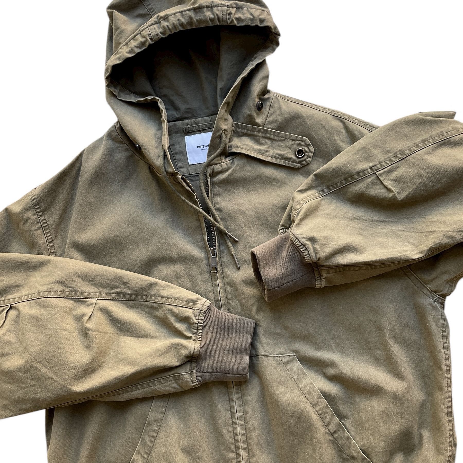 Japanese Brand Vintage wash canvas workwear hooded jacket Size US M / EU 48-50 / 2 - 5 Thumbnail