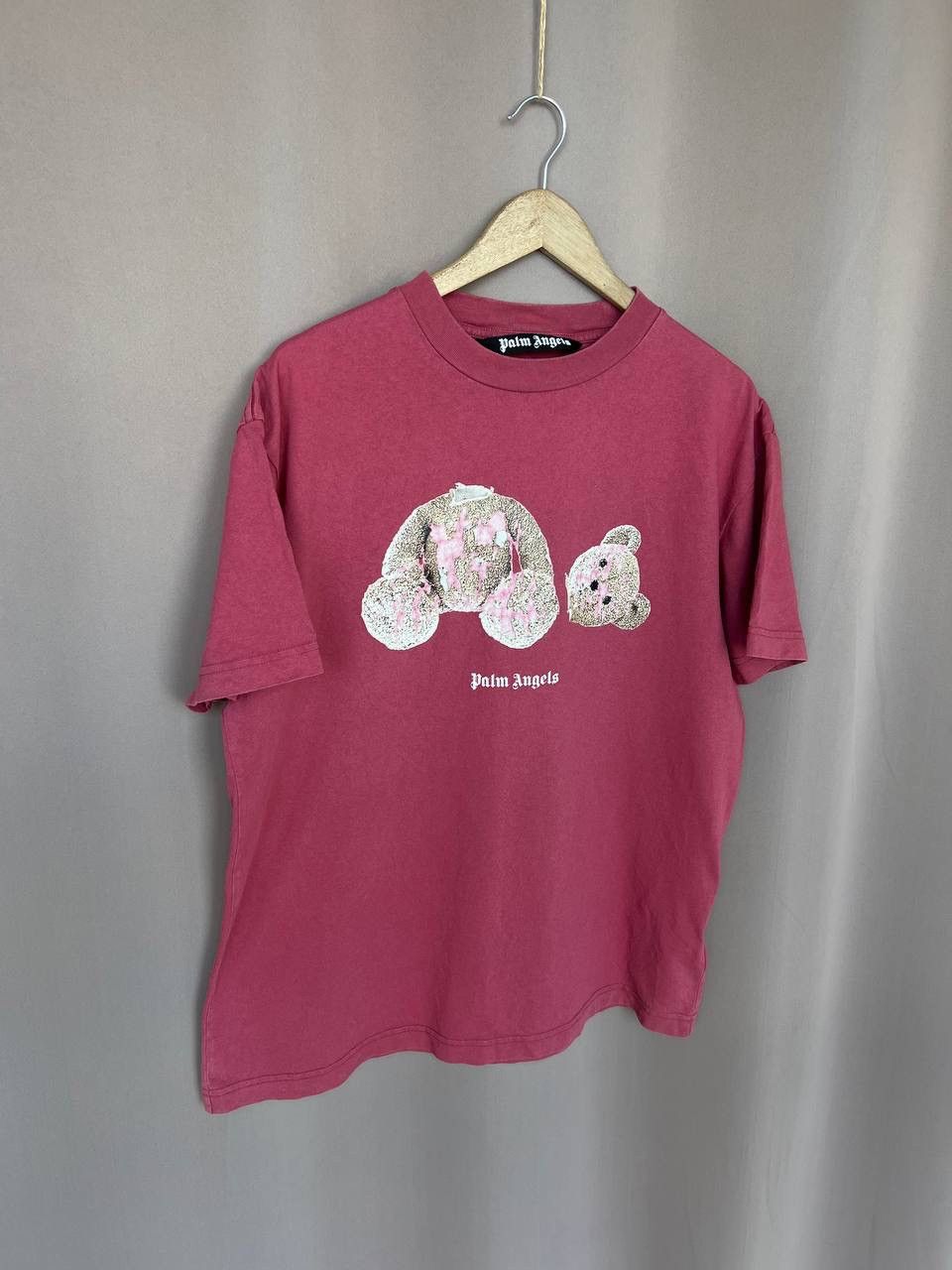 Palm Angels Palm Angels Bear Classic T-Shirt Mens Size L Burgundy Luxury Size US L / EU 52-54 / 3 - 5 Thumbnail