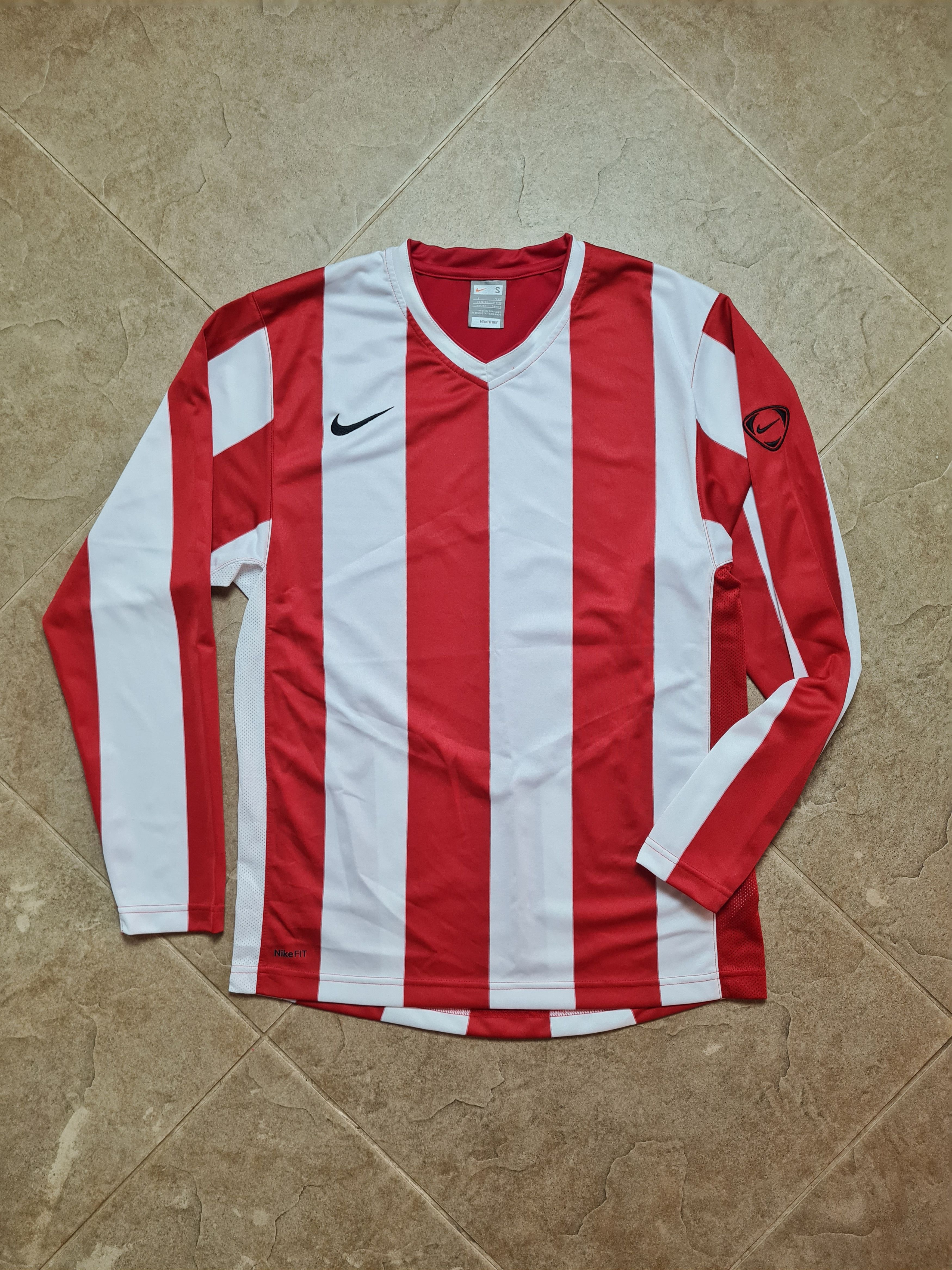 Nike Nike Striped Division Football Jersey Long Sleeve Red White Size US S / EU 44-46 / 1 - 1 Thumbnail