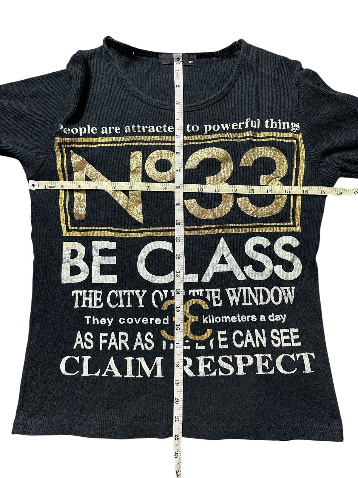 14th Addiction NR 33 THERMAL GOTHIC POEM LONG SLEEVE TEE IFSIX LGB STYLE Size S / US 4 / IT 40 - 6 Thumbnail