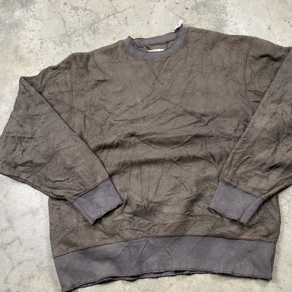 Japanese Brand × Vintage y2k Public Voice Japan Blank Fleece Army Crewneck Size US L / EU 52-54 / 3 - 3 Thumbnail