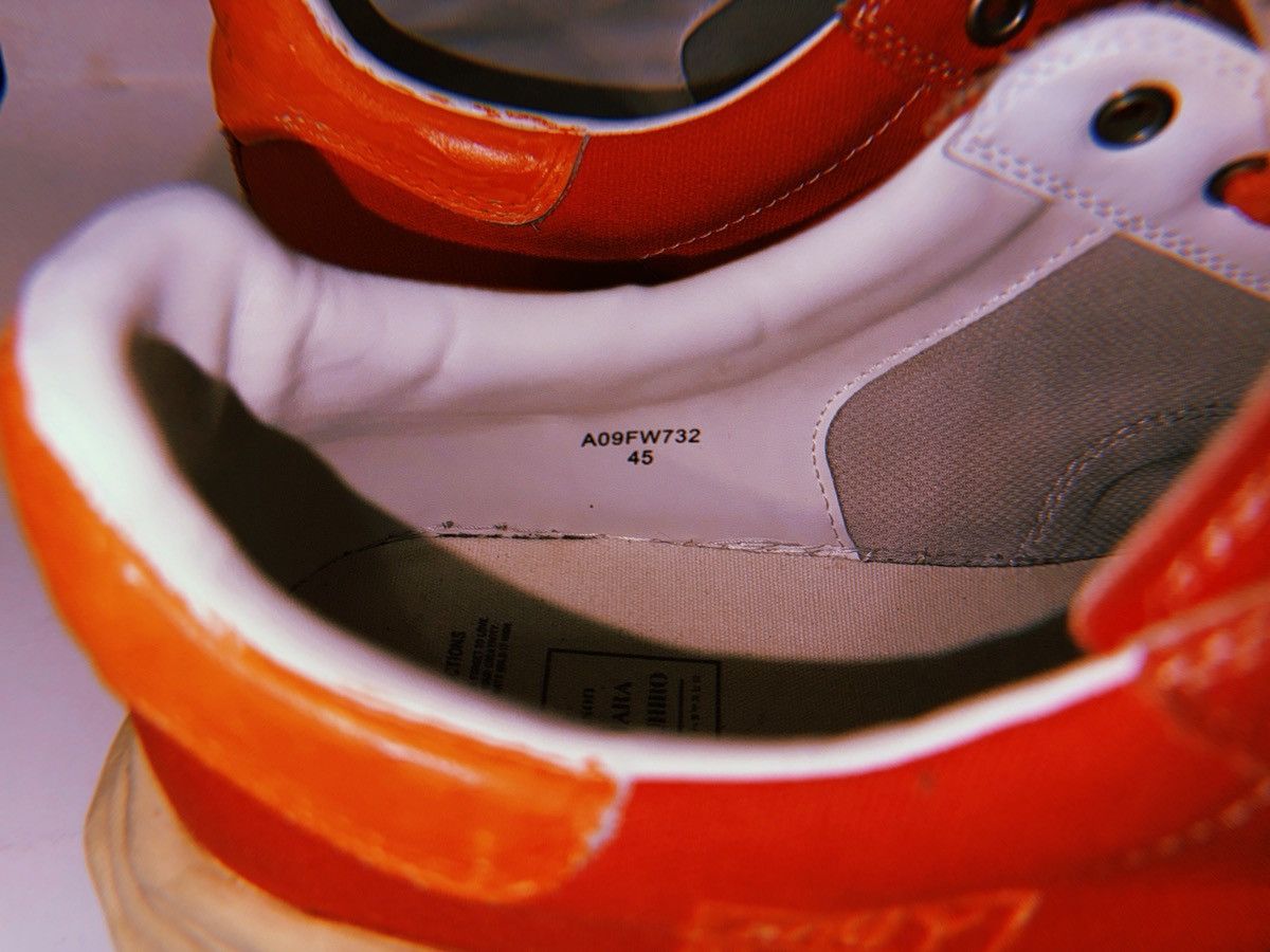 Maison MIHARA YASUHIRO Maison Mihara Yasuhiro MMY Blakey – Custom (Orange/White) Size US 11.5 / EU 44-45 - 5 Thumbnail