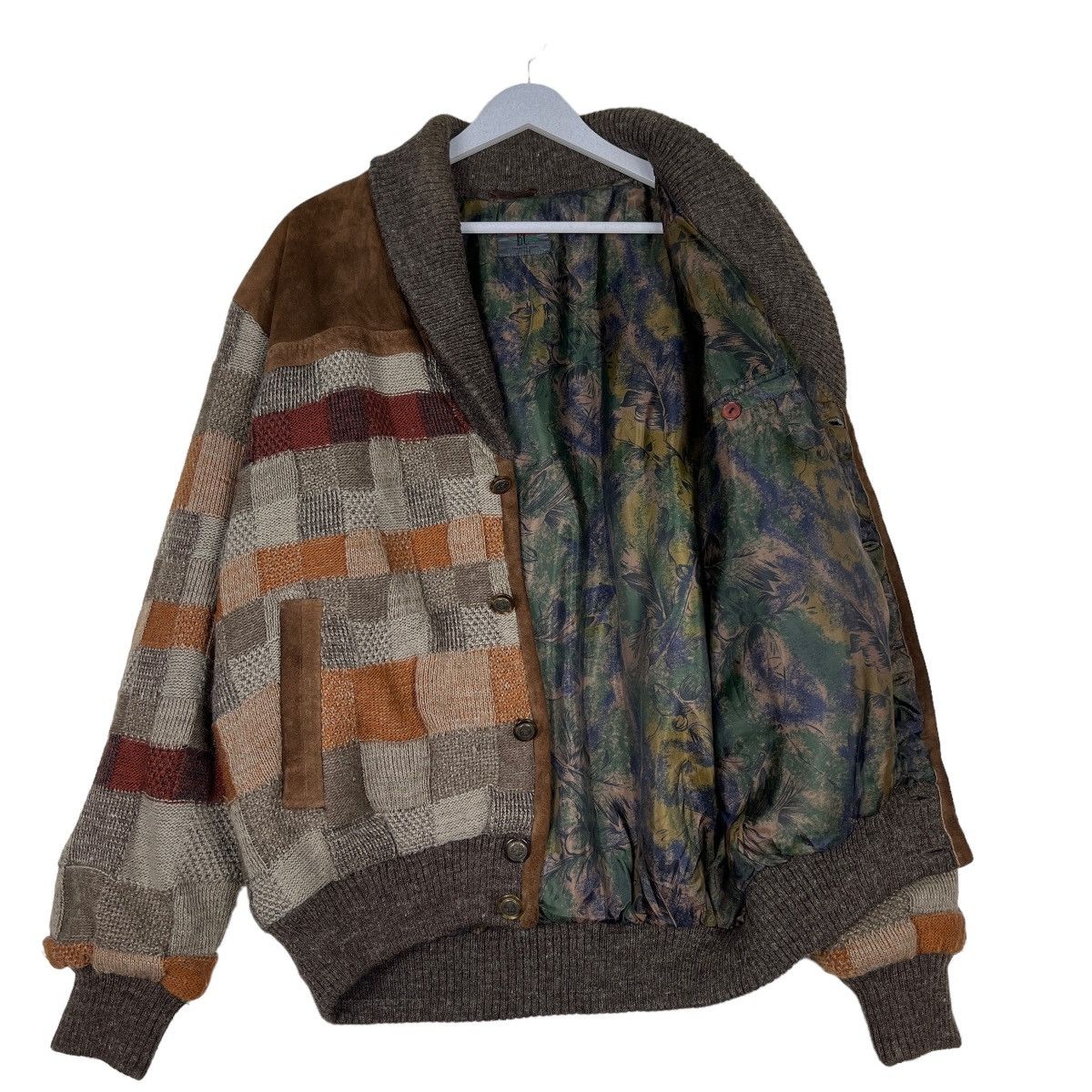 Japanese Brand 🔥 VINTAGE BI COLMAN PATCHWORK BOMBER JACKET Size US L / EU 52-54 / 3 - 10 Thumbnail
