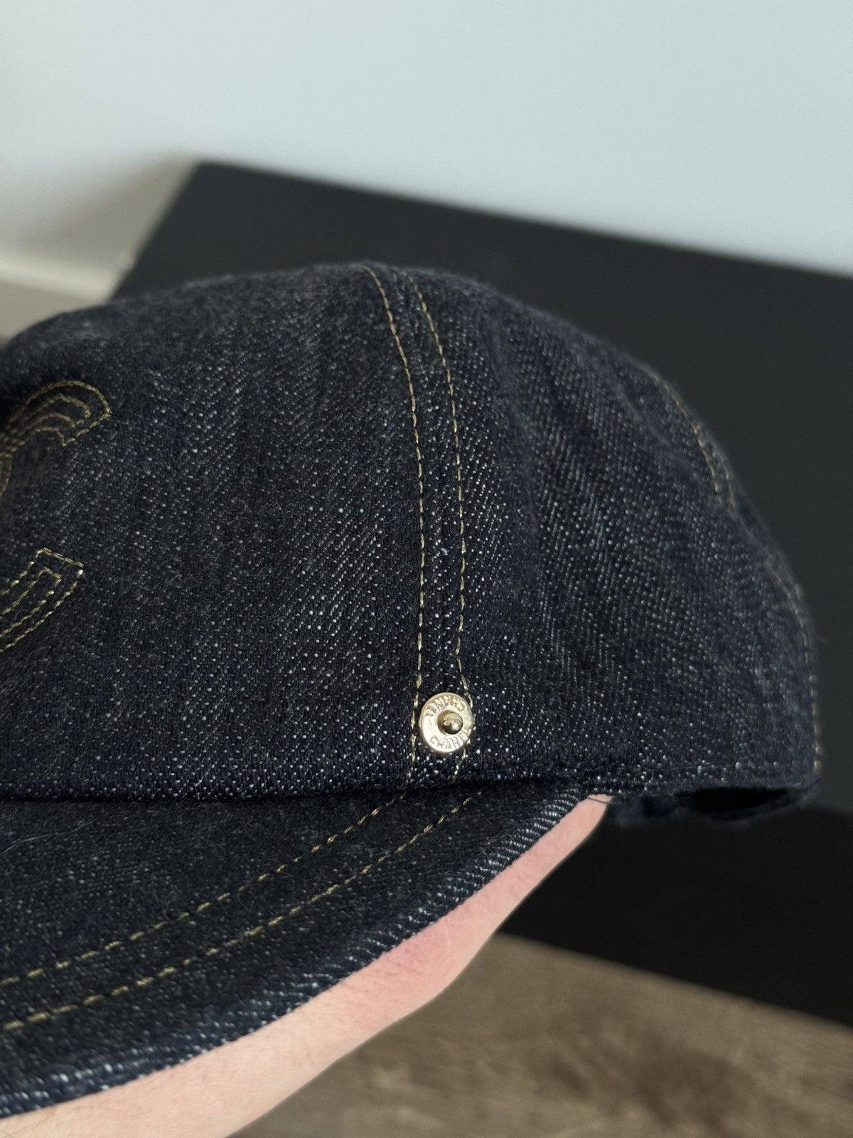 Chanel Chanel Denim Cap Size ONE SIZE - 7 Thumbnail