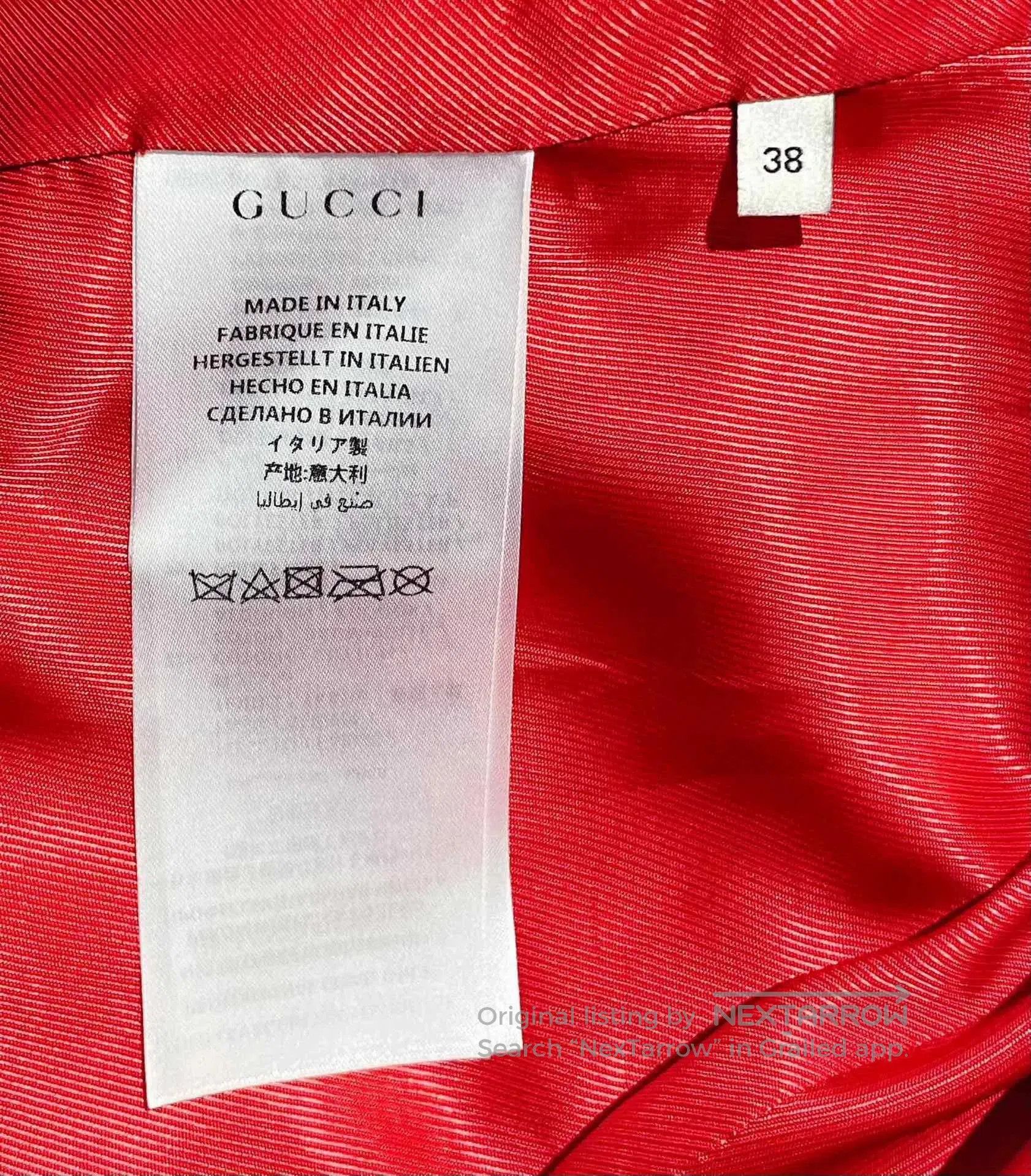 Gucci Gucci Red Leather Collar Coat. Size M / US 6-8 / IT 42-44 - 6 Thumbnail