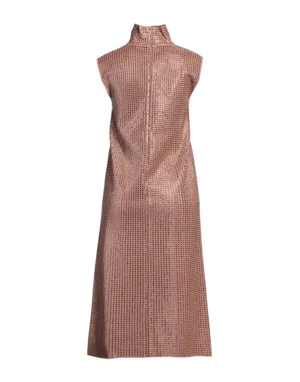 Bottega Veneta o1y0725 Midi Dress in Blush Size XS / US 0-2 / IT 36-38 - 2 Thumbnail