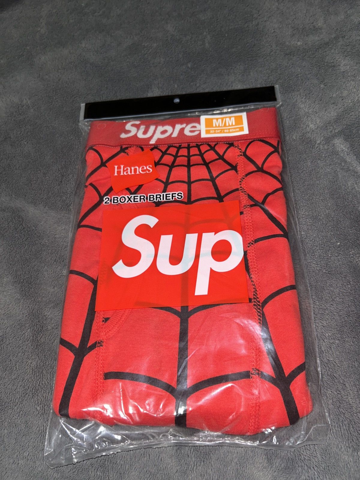 Hanes × Supreme Medium Supreme x 2 pack hanes spiderman boxer briefs Size 32 - 1 Thumbnail