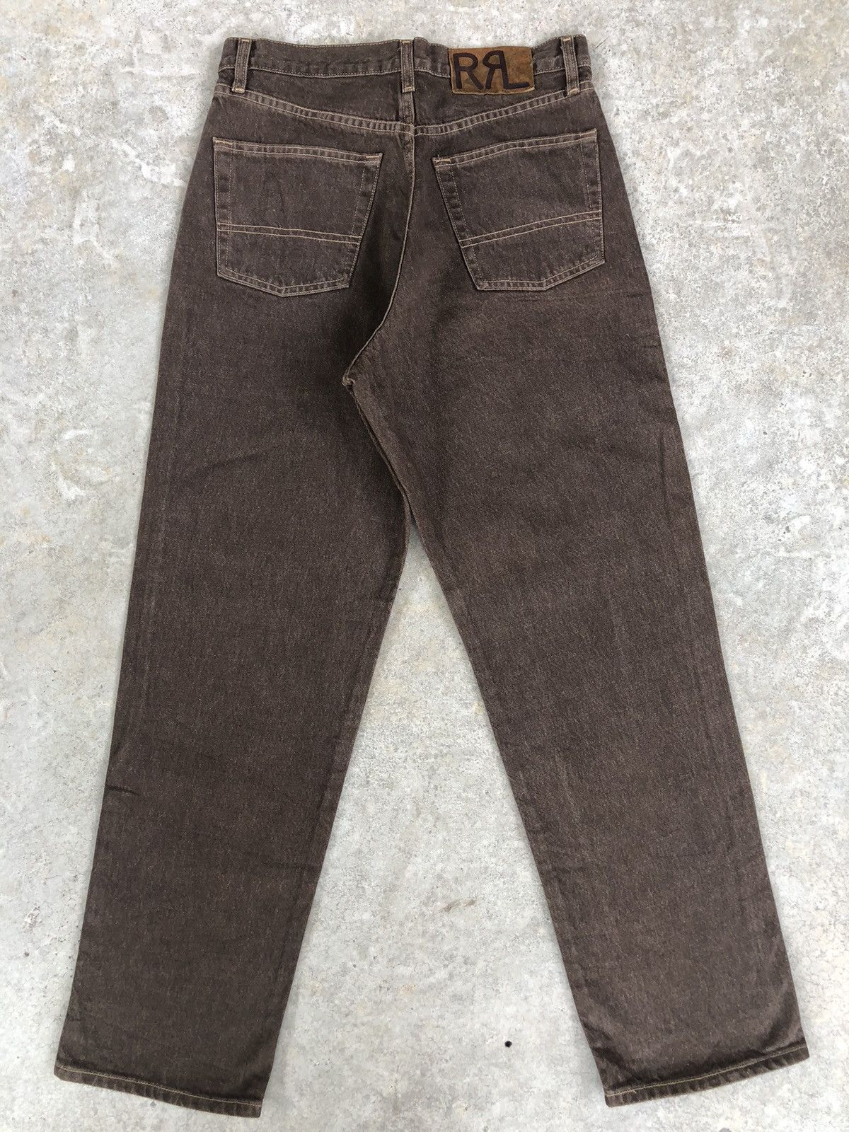 RRL Ralph Lauren Vintage RRL Double RL Jeans USA Distressed Denim Size US 31 - 2 Thumbnail