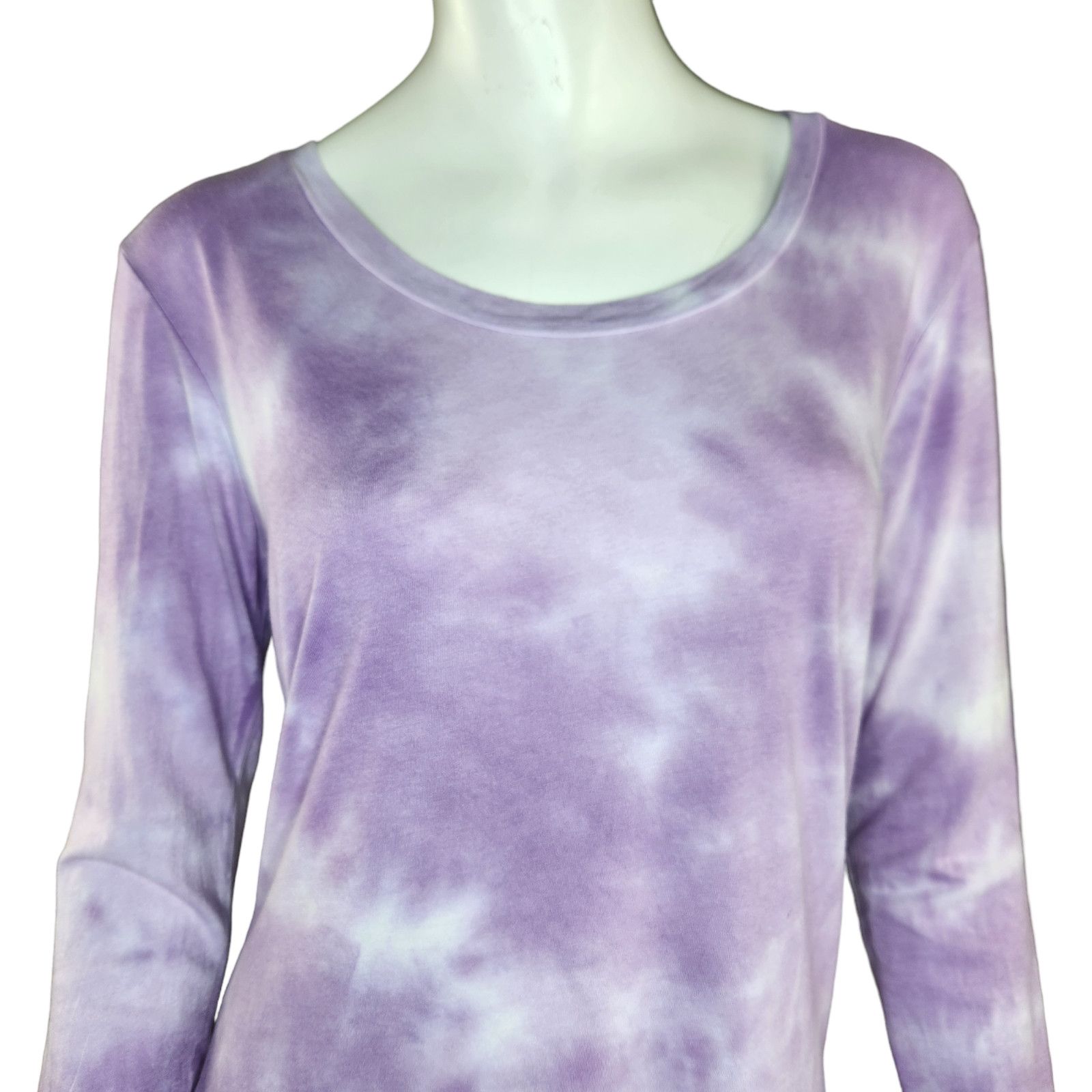Sundry Sundry Lilac Purple White Round Neckline Shirt Size 2 NWT Size XS / US 0-2 / IT 36-38 - 2 Thumbnail