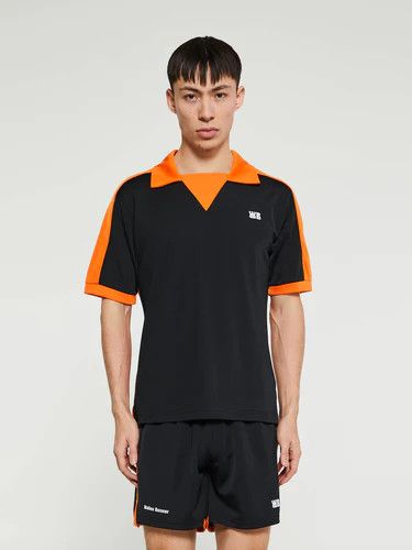 Wales Bonner o1h1sh10525 Home Jersey Polo in Black Size US XL / EU 56 / 4 - 1 Thumbnail
