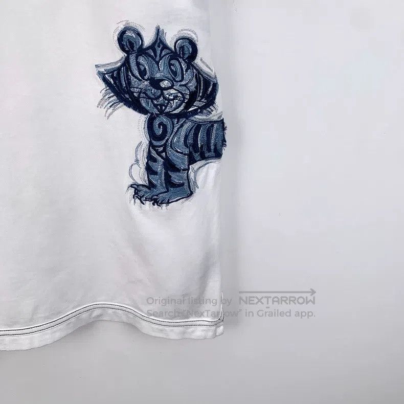 Dior Dior White tiger embroidered cotton round-neck short-sleev Size US XXS / EU 40 - 5 Thumbnail