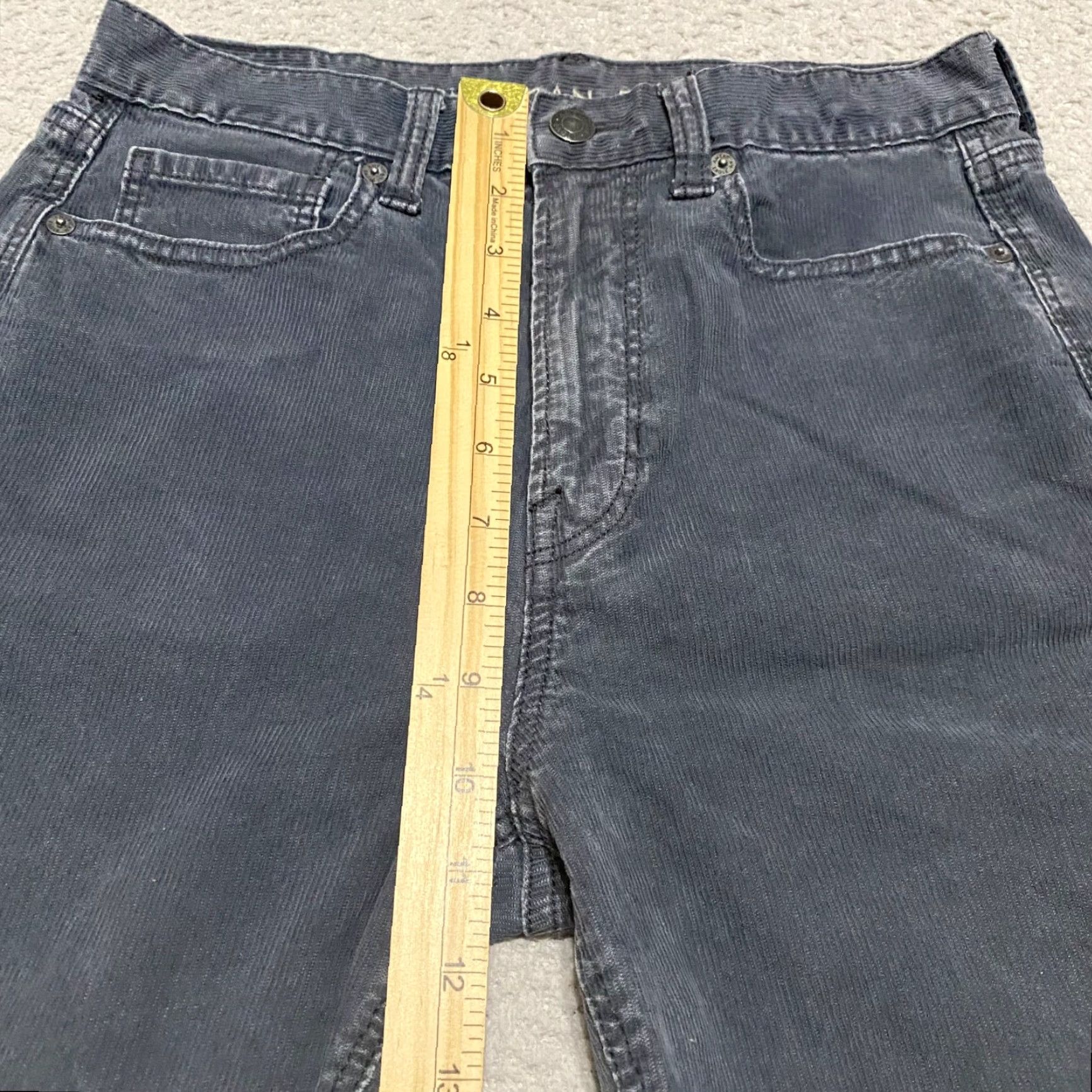 American Eagle Outfitters VINTAGE American Eagle Womens Jeans Gray Corduroy High Rise 2 Mom Regular 27x27.5 5-Pocket Design Cotton Spandex Size 26" / US 2 / IT 38 - 7 Thumbnail