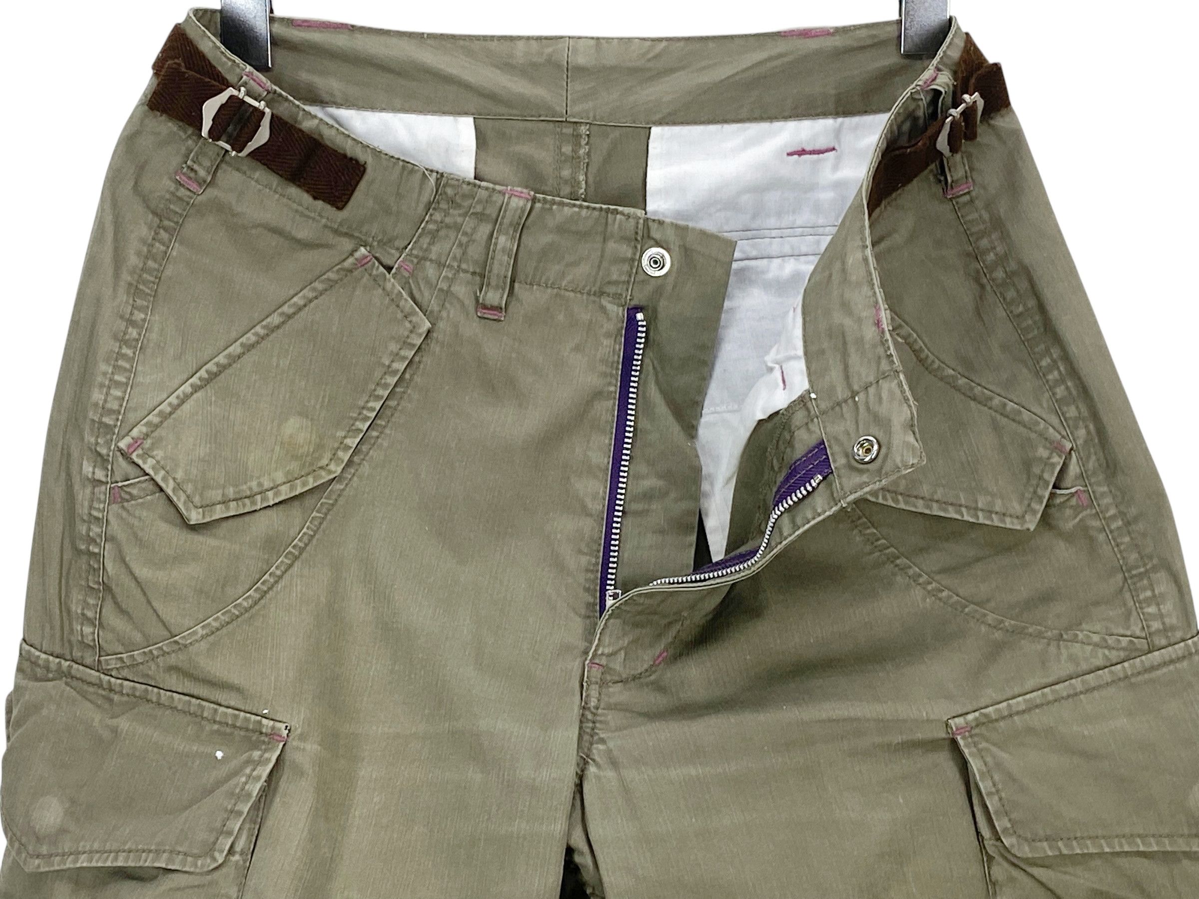 Japanese Brand Hickory Skateboard Pants Stripes Cargo Pants Size US 30 / EU 46 - 6 Thumbnail