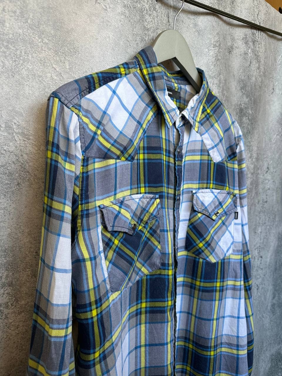 Diesel Diesel Check Shirt 100% Lyocell Button Up Long Sleeve Size US L / EU 52-54 / 3 - 4 Thumbnail