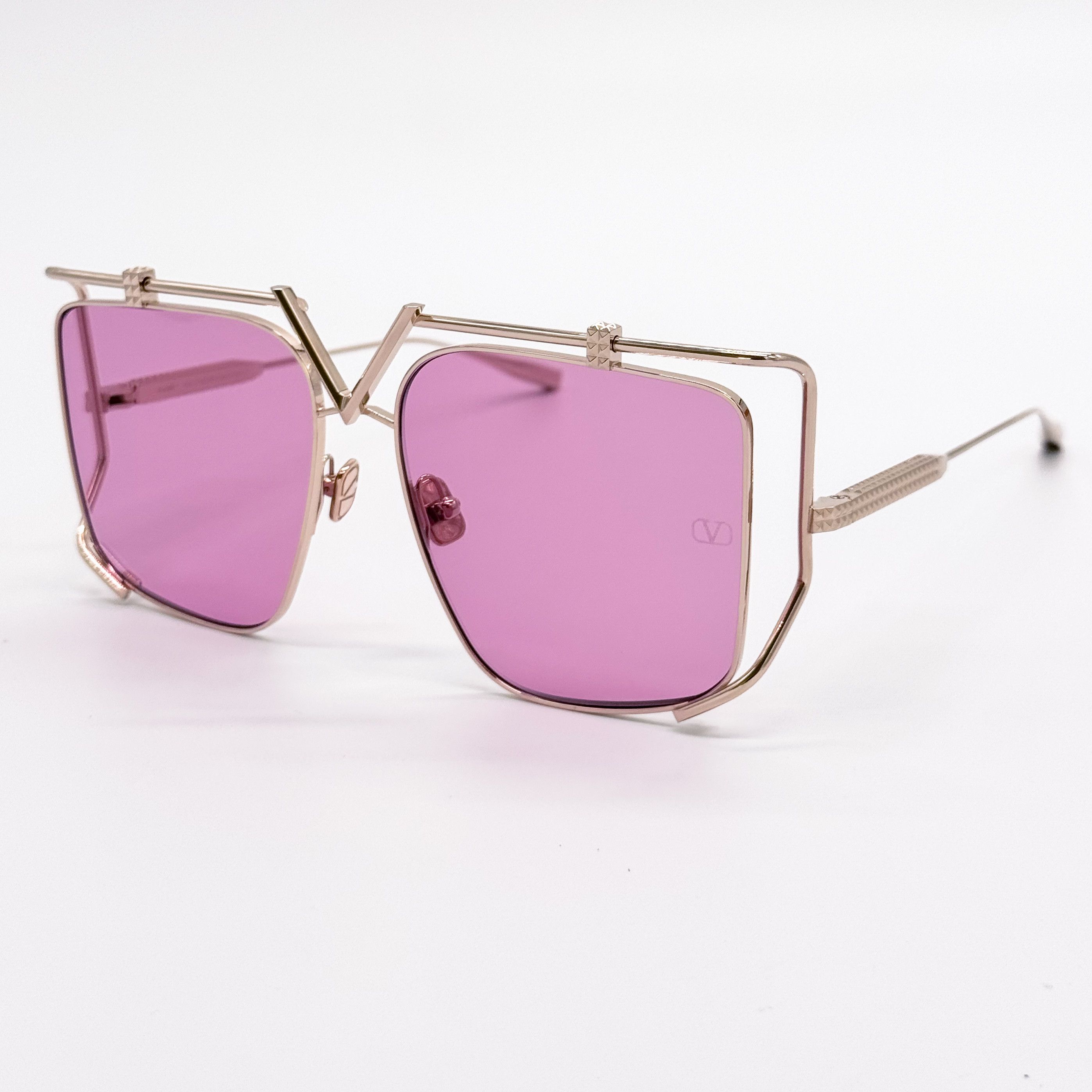 Valentino NEW VALENTINO V-LIGHT VLS-116C PINK TITANIUM SUNGLASSES Size ONE SIZE - 3 Thumbnail