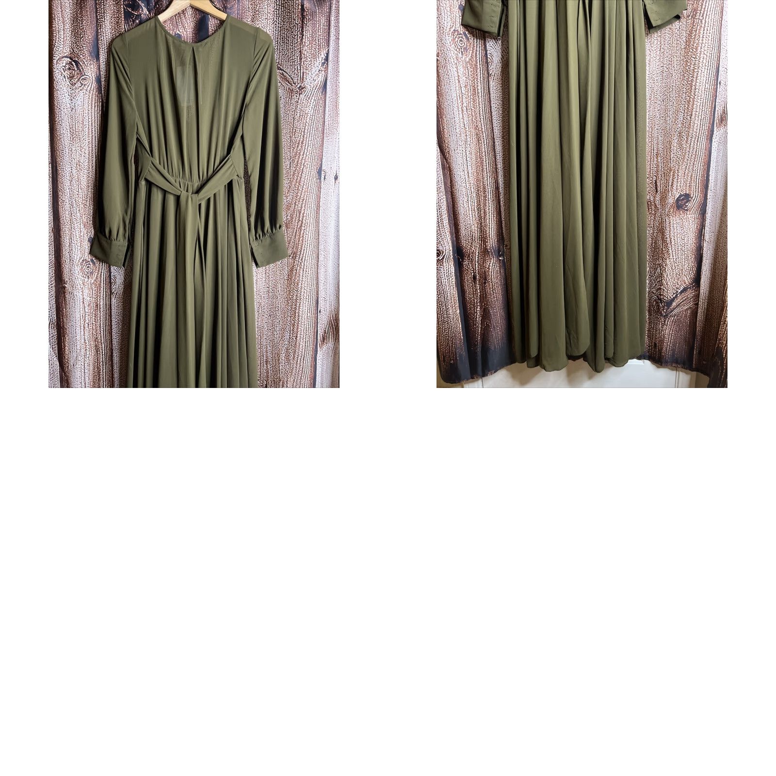 Vintage **Naked Wardrobe Green Large Maxi Dress Deep V Ribbed** User: **Naked Wardrobe Green Large Deep V Ribbed Maxi Dress** Size L / US 10 / IT 46 - 8 Thumbnail