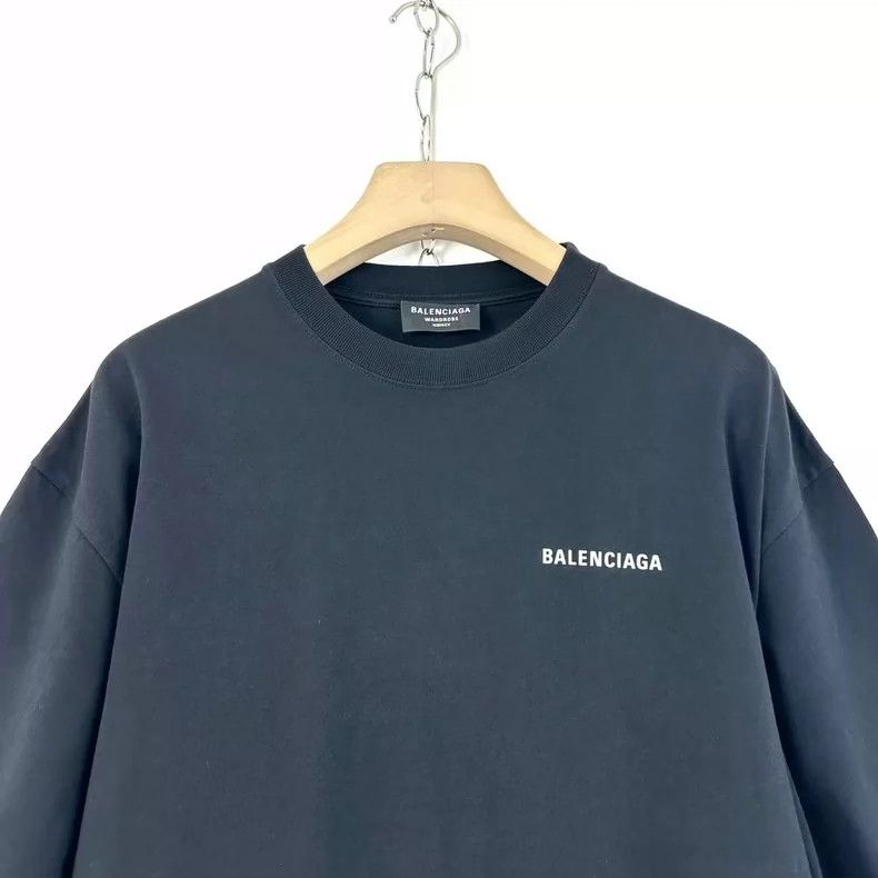 Balenciaga Balenciaga Men's Black Printed Logo T-shirt Size XS Size US XS / EU 42 / 0 - 3 Thumbnail