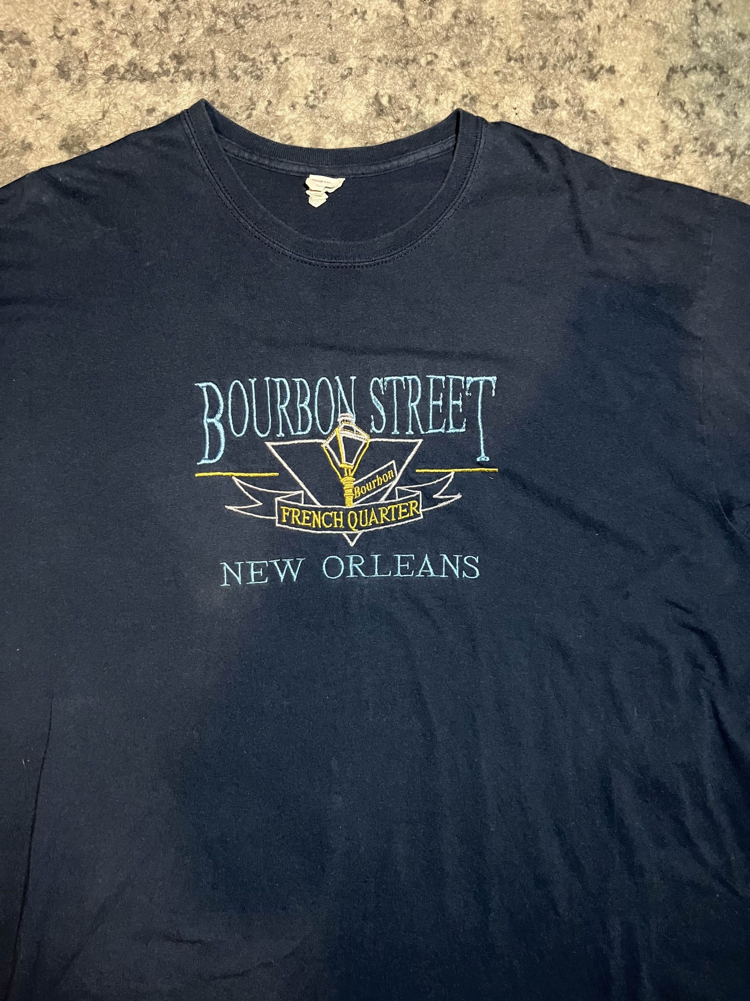 Vintage Bourbon Street New Orleans French Quarter Embroidered Shirt Size US XL / EU 56 / 4 - 2 Thumbnail