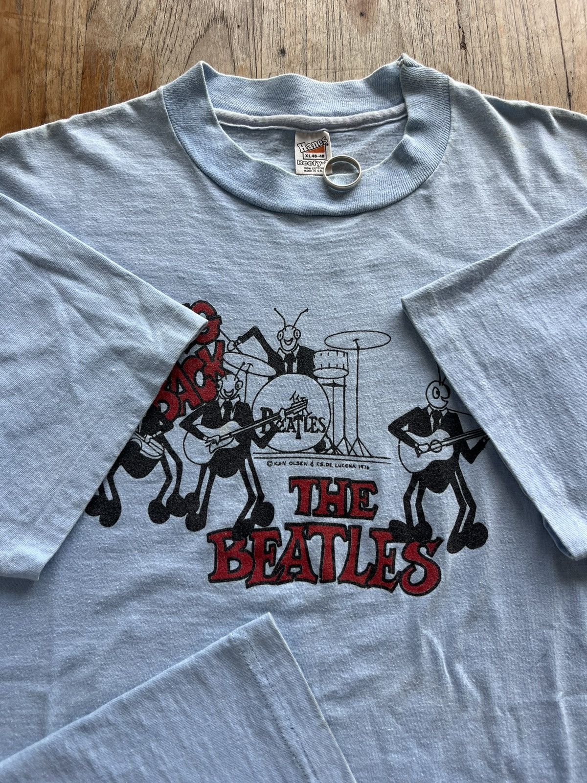 Band Tees Vintage BRING BACK THE BEATLES 1976’s by KEN OLSEN Tshirt Size US XL / EU 56 / 4 - 7 Thumbnail