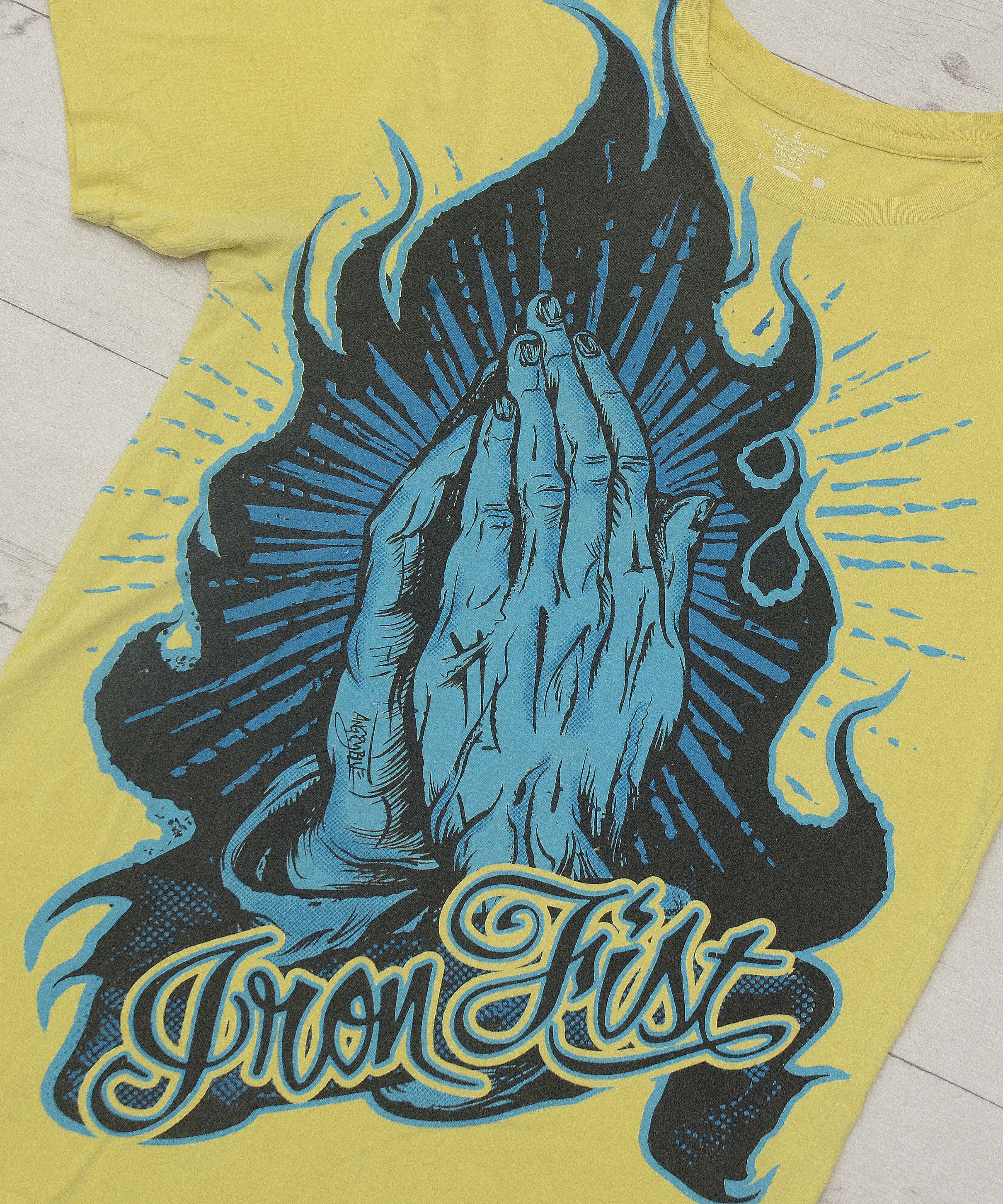 Iron Fist × Vintage Y2K Iron Fist AngryBlue ART Studio Graphic Tee goth style Size US S / EU 44-46 / 1 - 6 Thumbnail