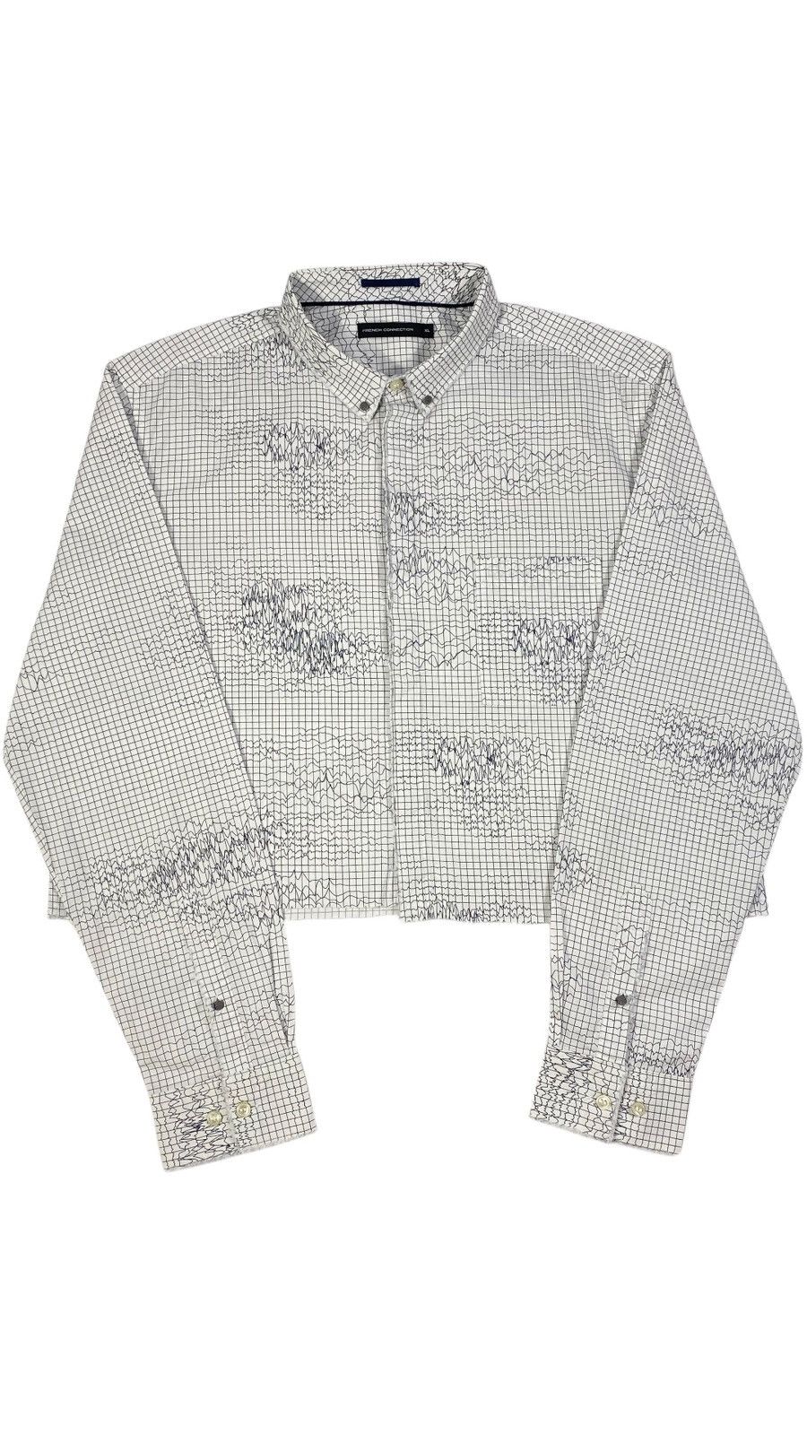Vintage Avant Garde Cropped Distressed Spikes Geology Shirt Size US L / EU 52-54 / 3 - 1 Thumbnail