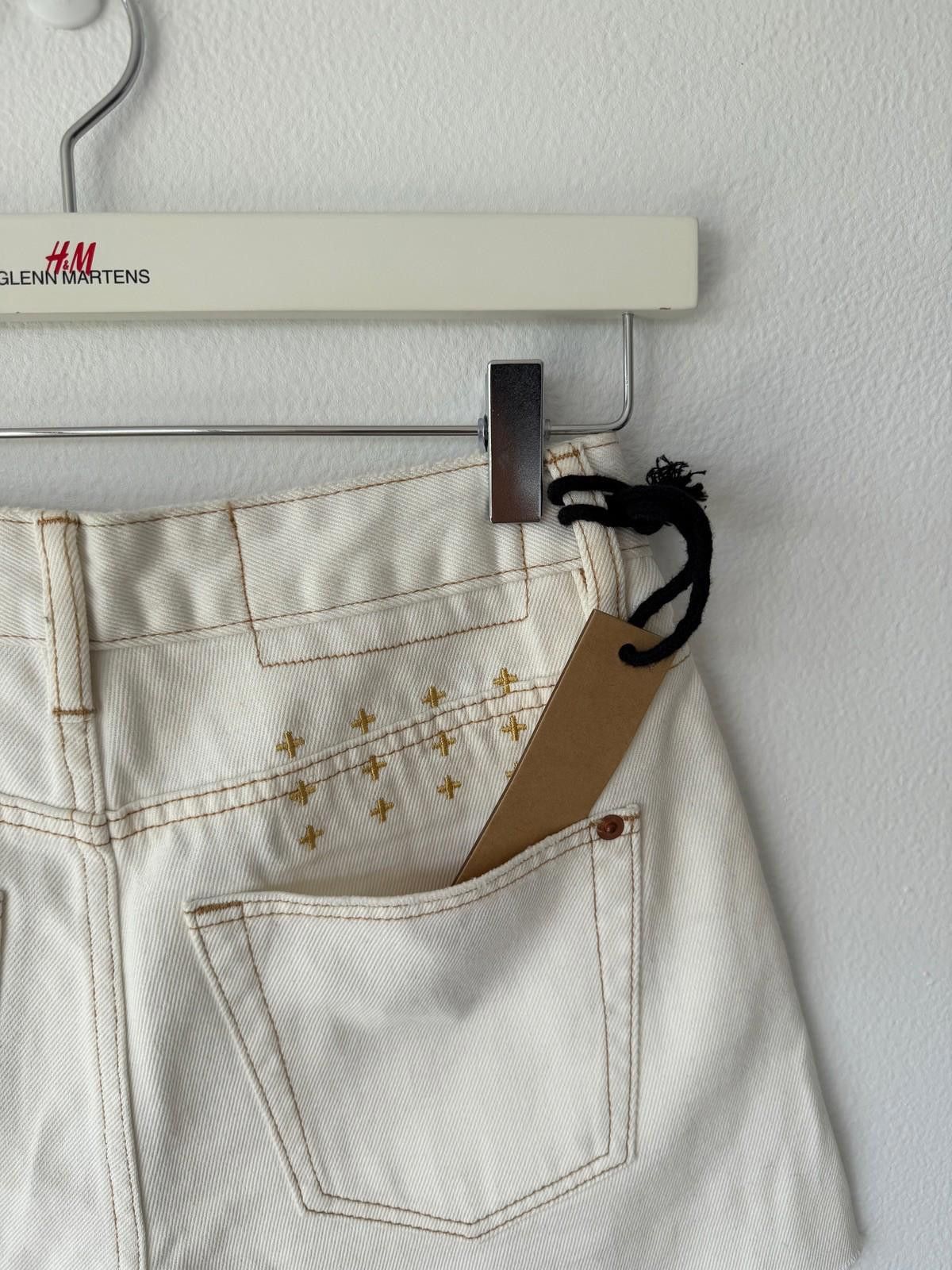 Ksubi new ksubi womens denim rise n hi shorts gold white 26 8 Size 26" / US 2 / IT 38 - 4 Thumbnail