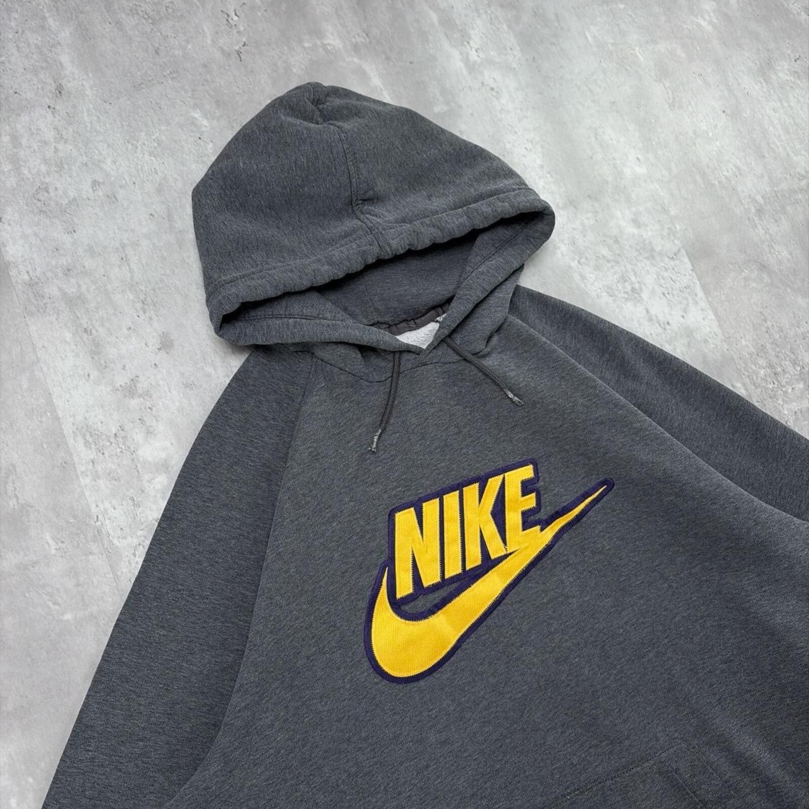 Nike Y2K Grey Nike Grunge Baggy Skater Distressed Hoodie Size US XL / EU 56 / 4 - 5 Thumbnail